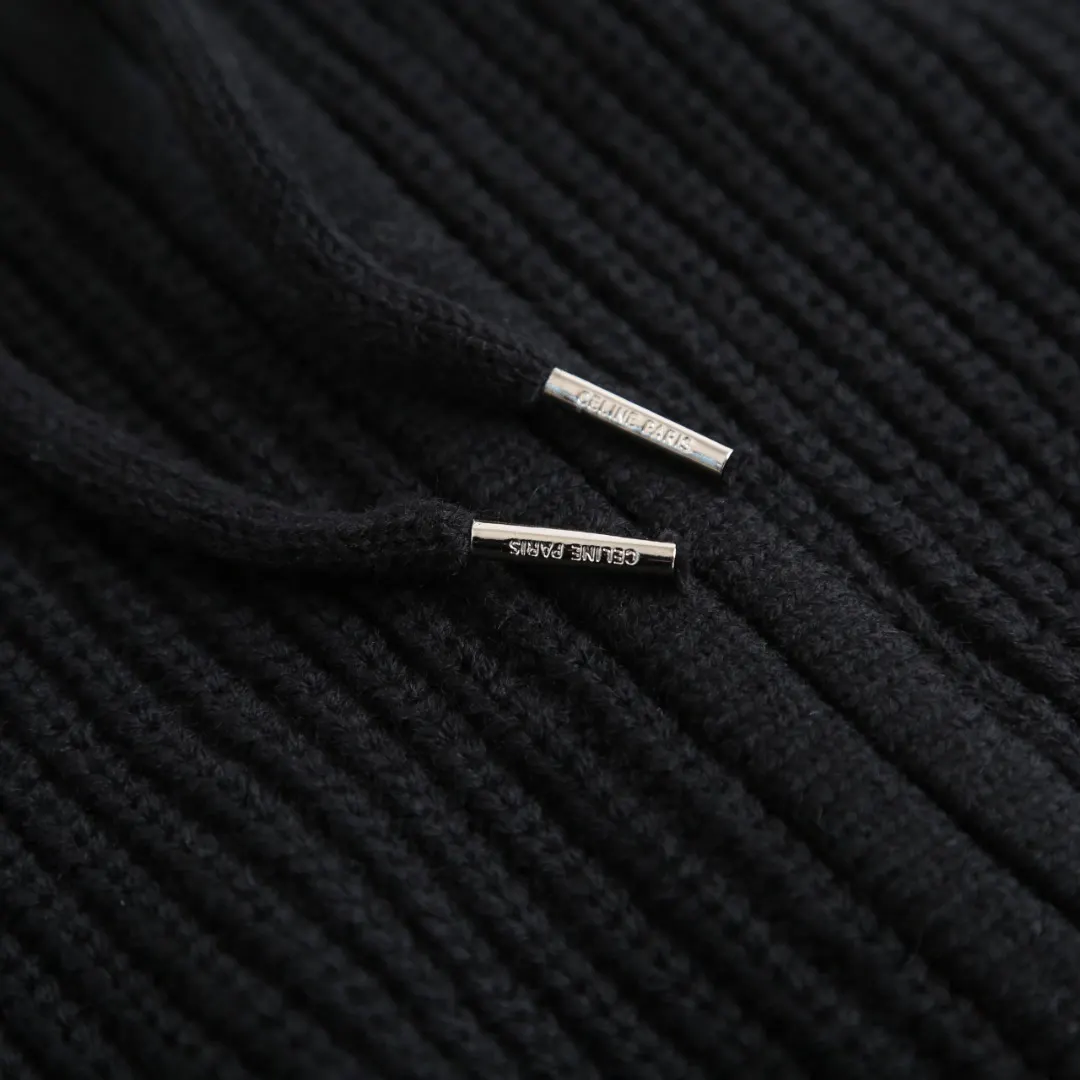 Logo-Embroidered Merino Wool Zip-Up Hoodie D30523211 — view 7