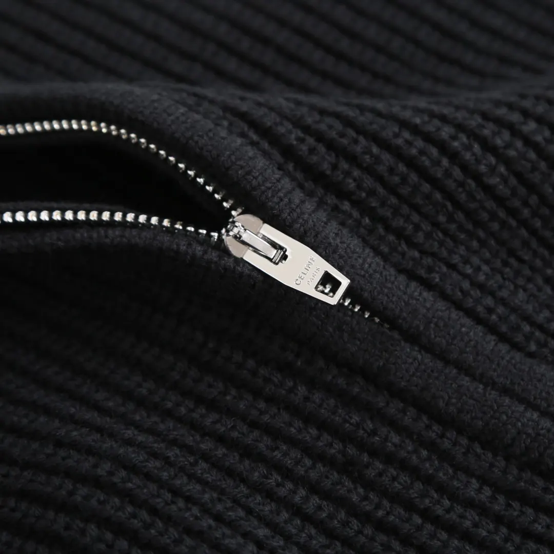 Logo-Embroidered Merino Wool Zip-Up Hoodie D30523211 — view 10