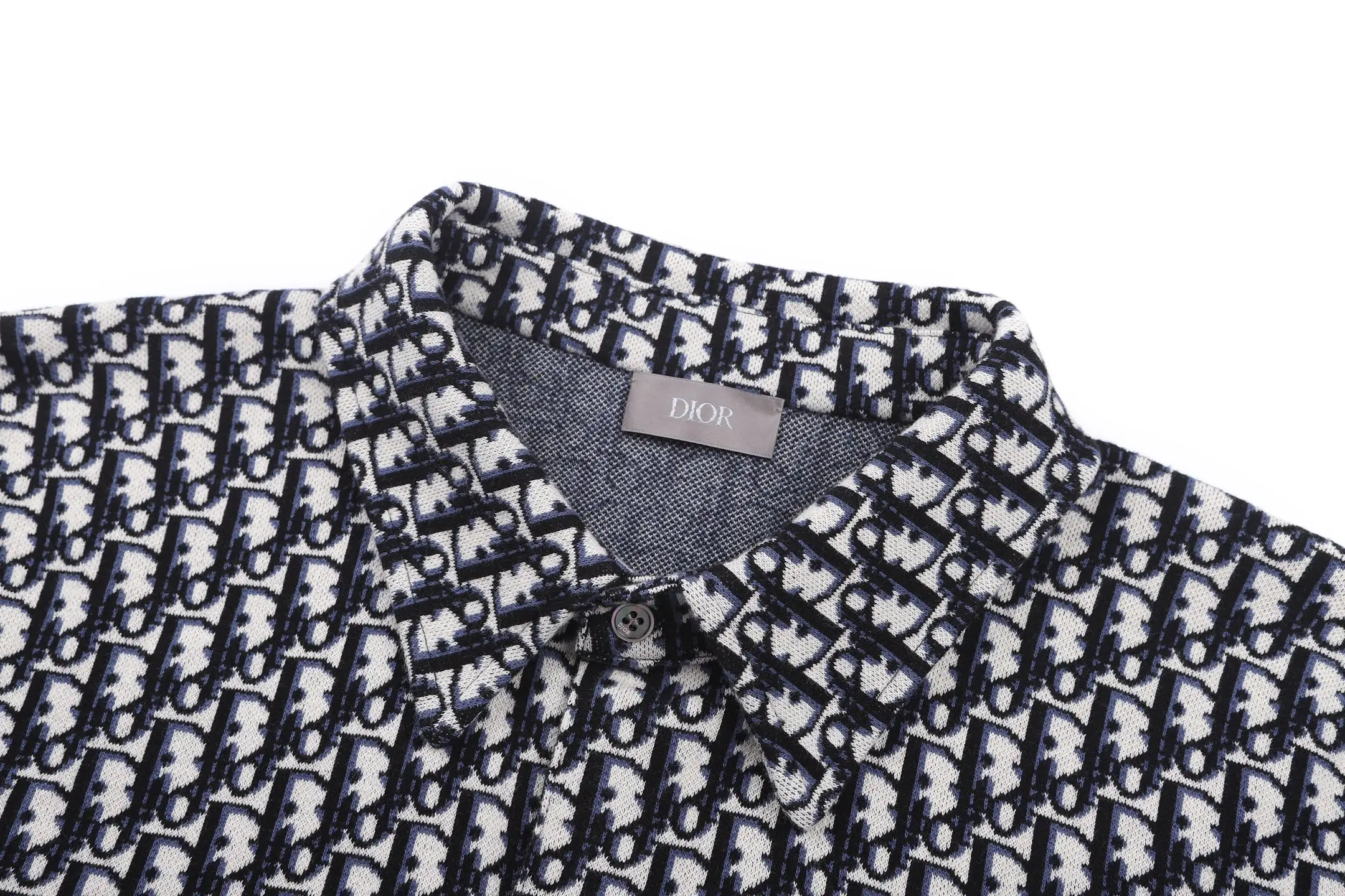 Oblique Jacquard Cotton Overshirt D30524889 — view 3