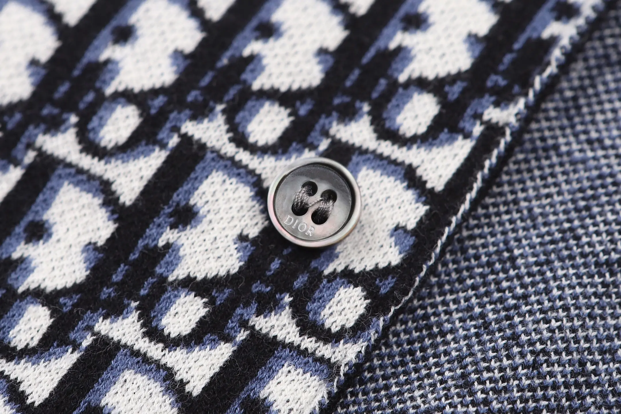 Oblique Jacquard Cotton Overshirt D30524889 — view 5