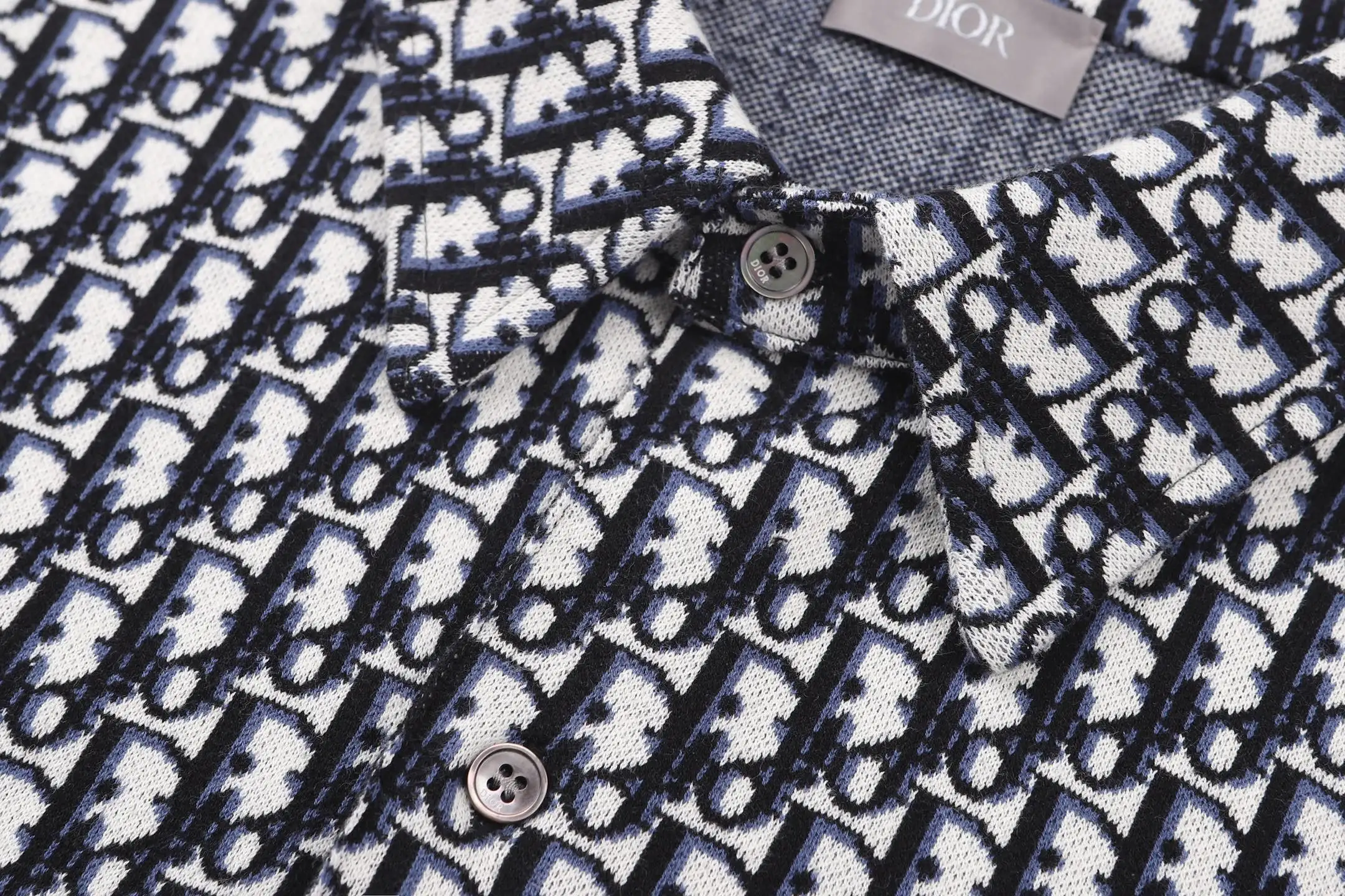 Oblique Jacquard Cotton Overshirt D30524889 — view 6
