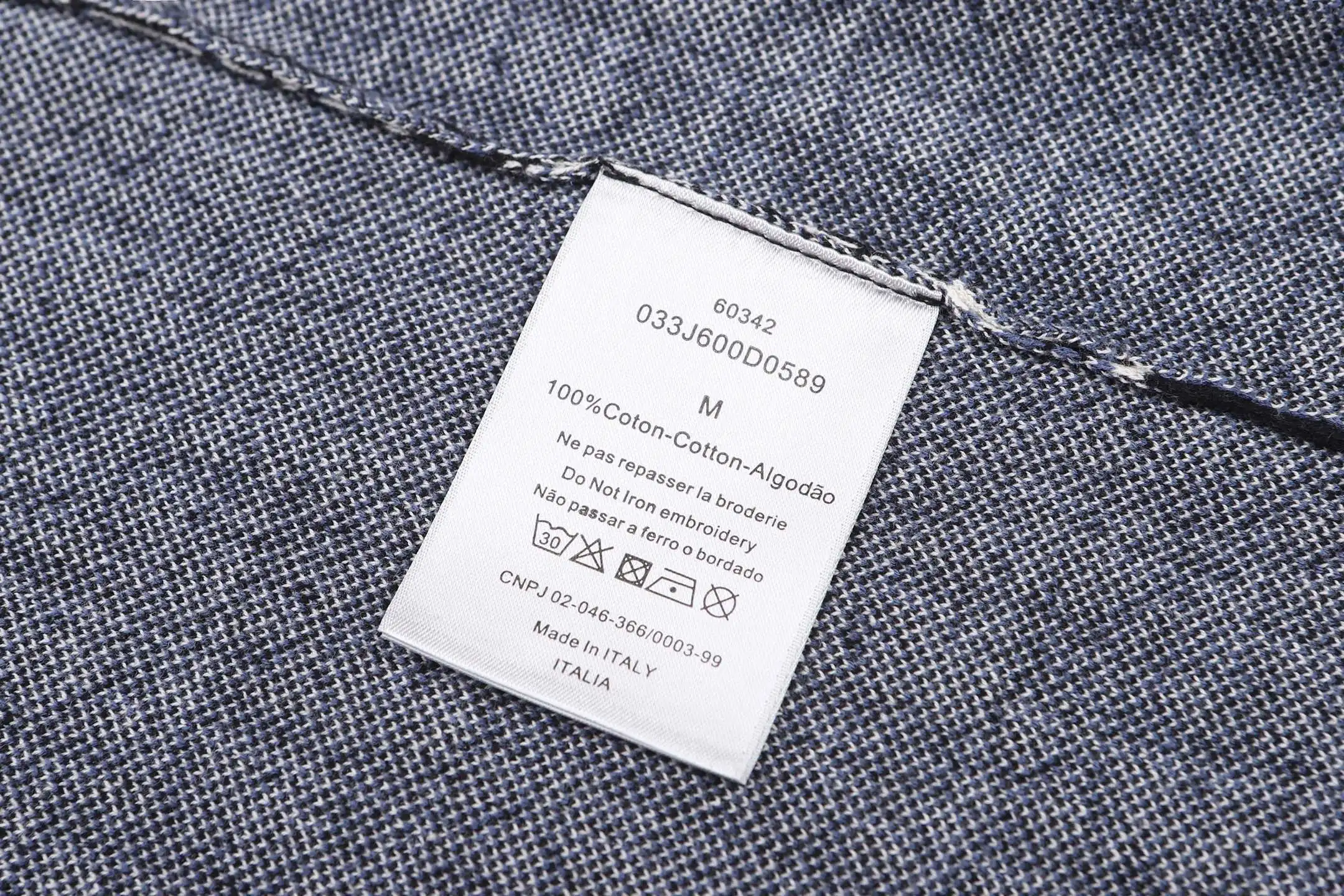 Oblique Jacquard Cotton Overshirt D30524889 — view 12