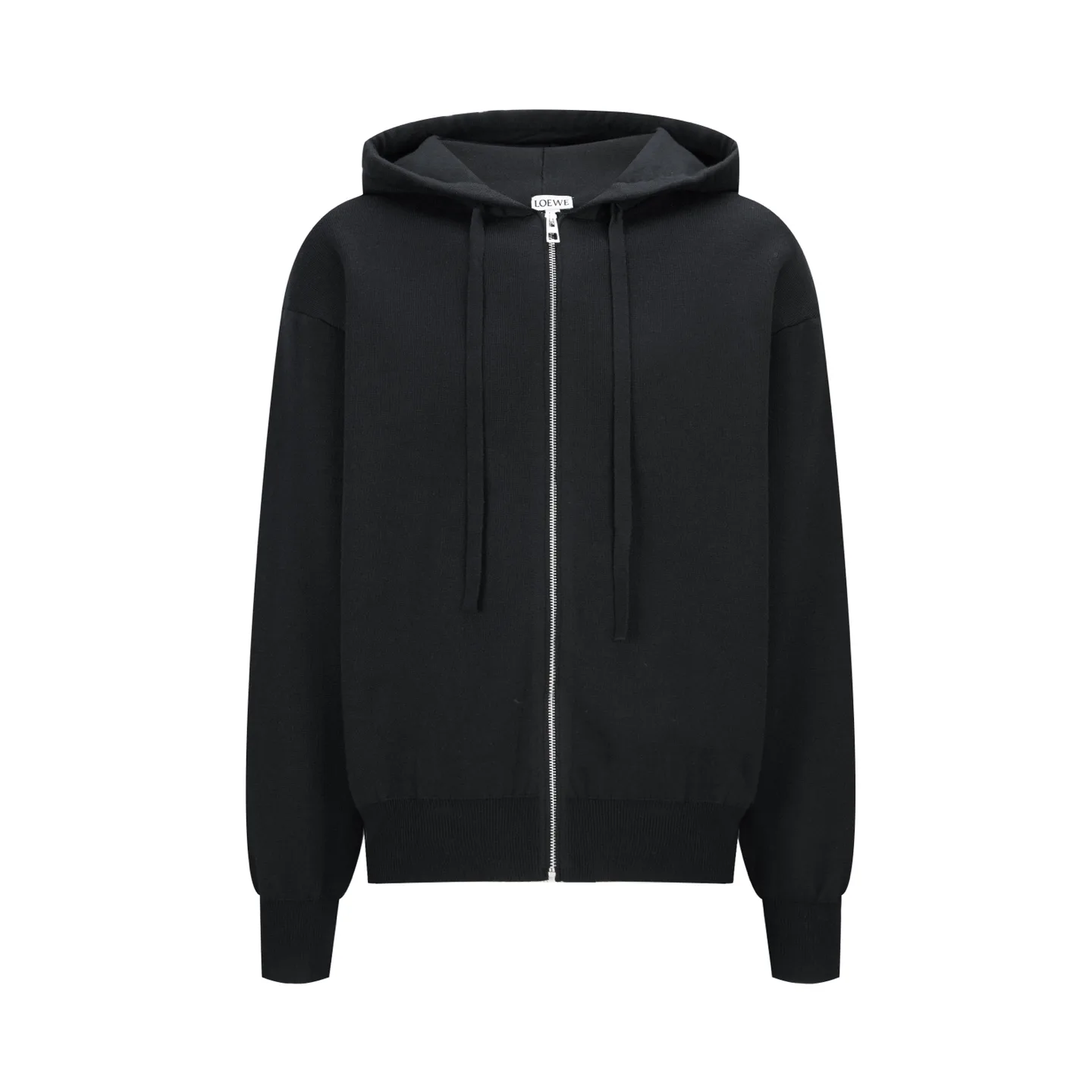 Anagram Embroidered Wool Zip-Up Hoodie D30524886