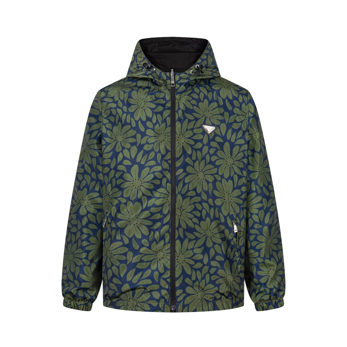 Floral Print Re-Nylon Hooded Jacket D30522969