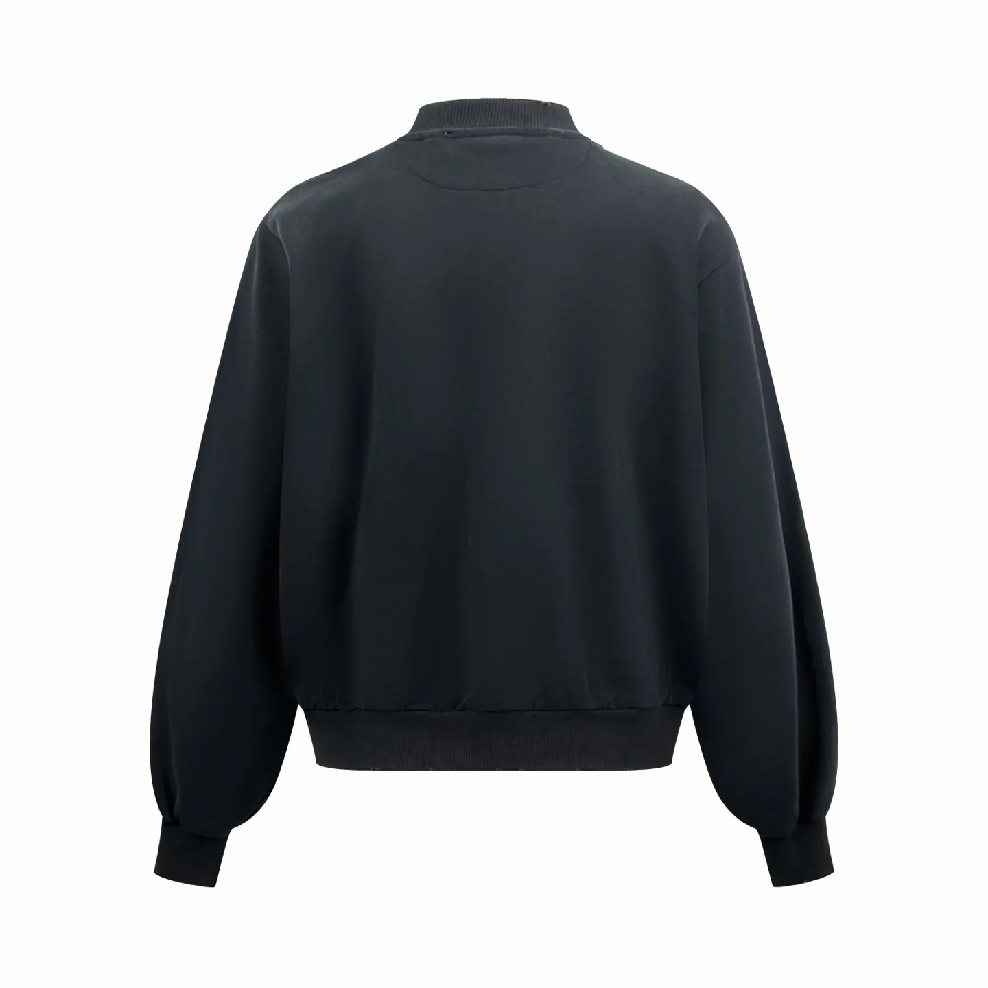 Logo Print Distressed Zip-Up Sweatshirt D31024779 — view 2