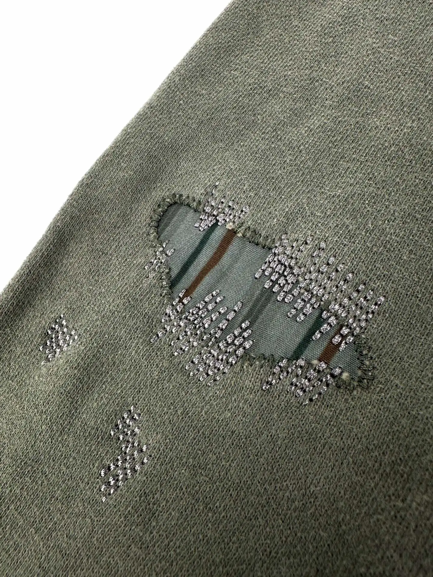 Distressed Acid-Wash Zip-Up Hoodie D31023185 — view 8