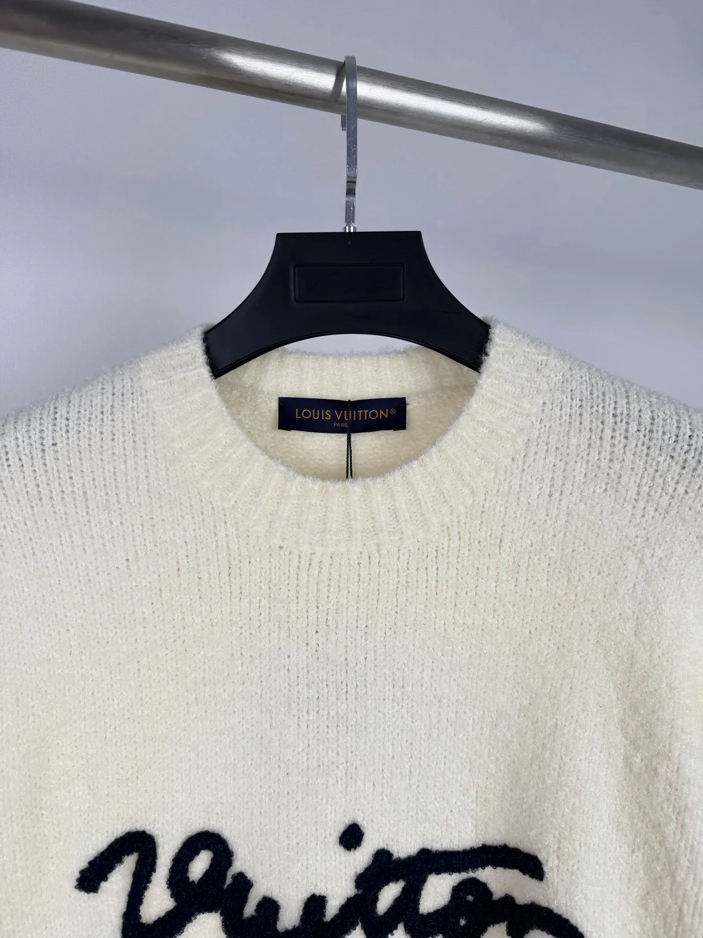 Logo Embroidery Crew-Neck Knit Sweater D31021332 — view 5