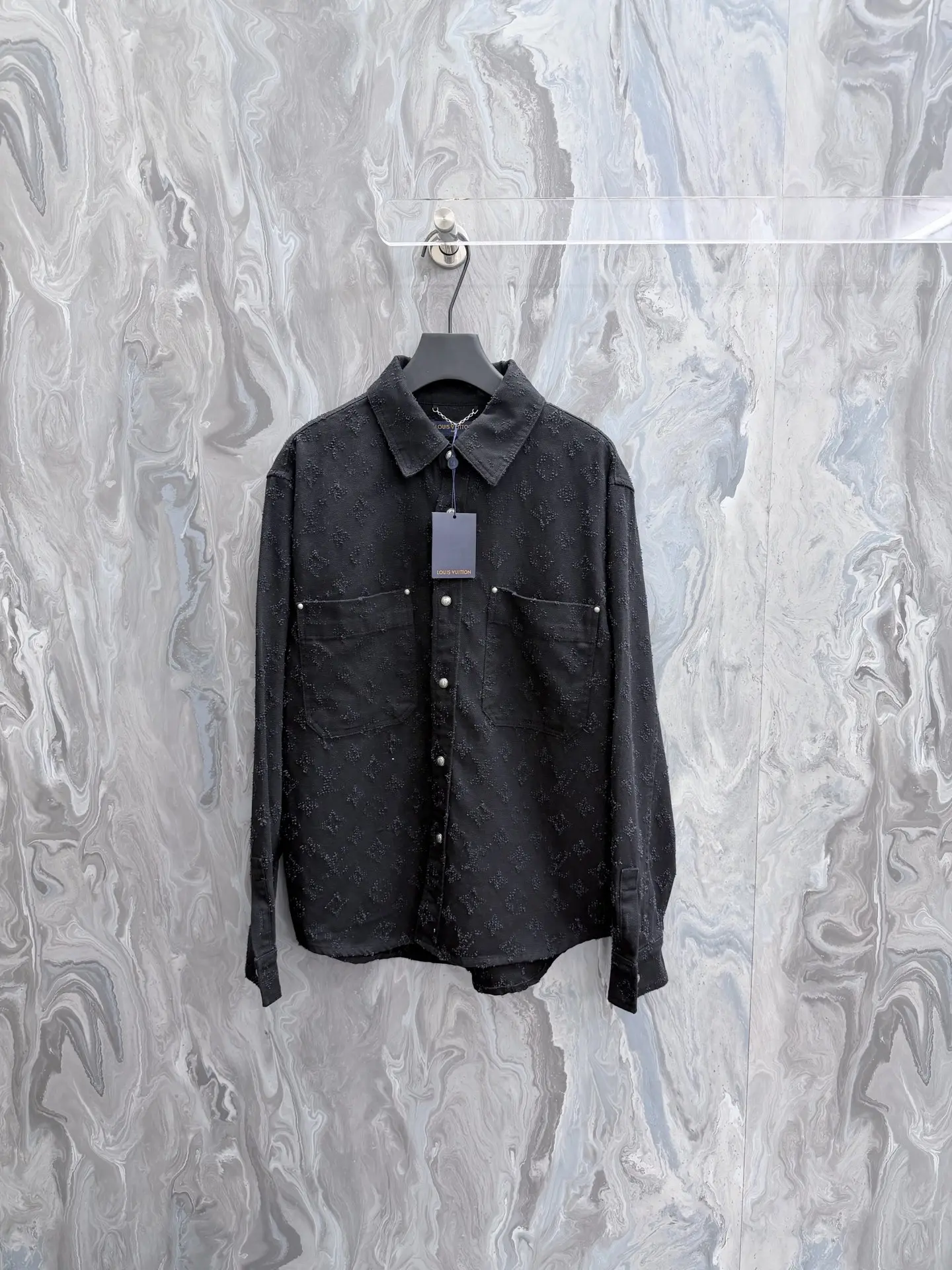 Monogram Embroidered Denim Overshirt D31023330