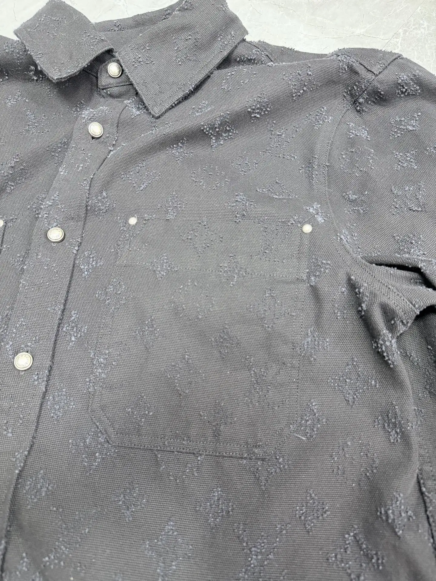 Monogram Embroidered Denim Overshirt D31023330 — view 5