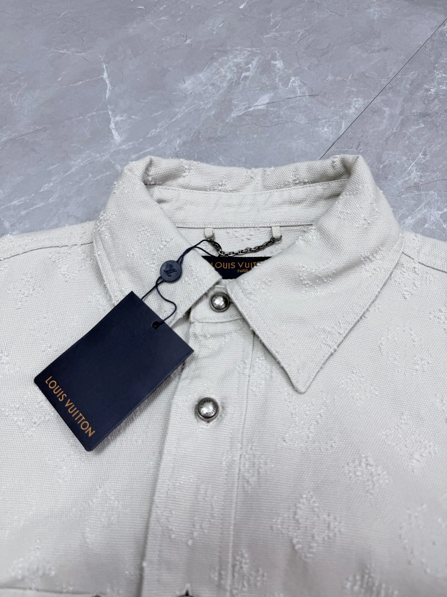 Monogram Fil Coupé Denim Overshirt D31023332 — view 3