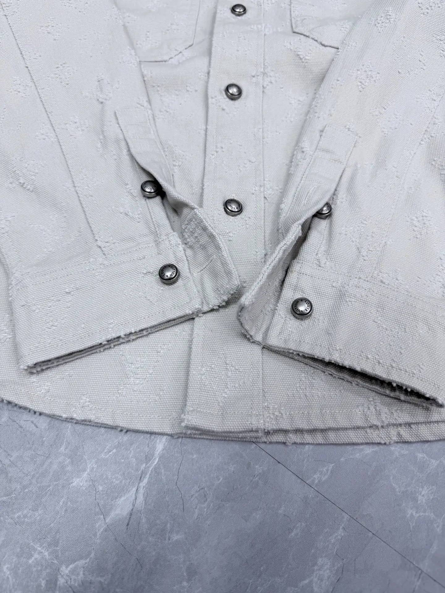 Monogram Fil Coupé Denim Overshirt D31023332 — view 5