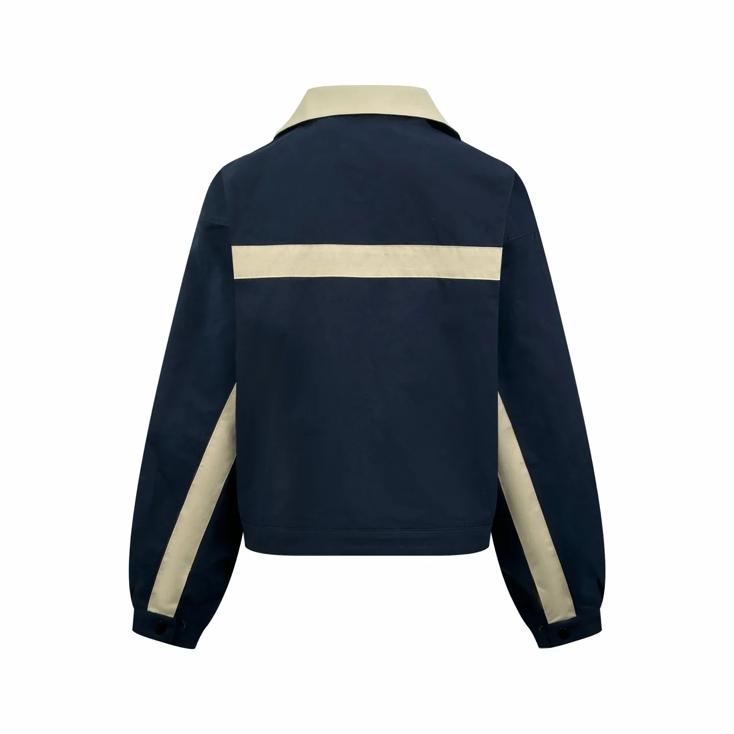 Logo Embroidered Color-Block Poplin Jacket D31522707 — view 2