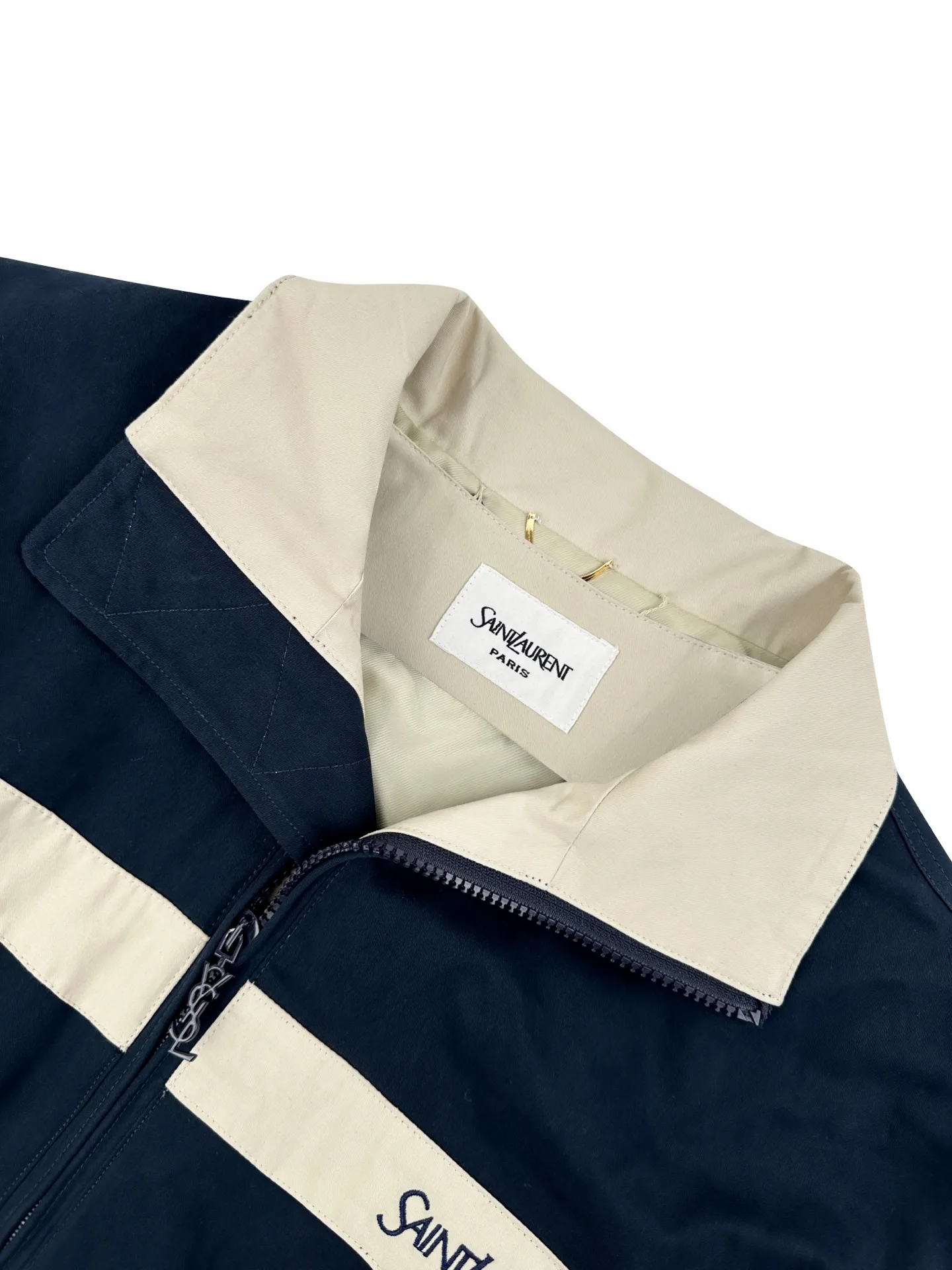 Logo Embroidered Color-Block Poplin Jacket D31522707 — view 3
