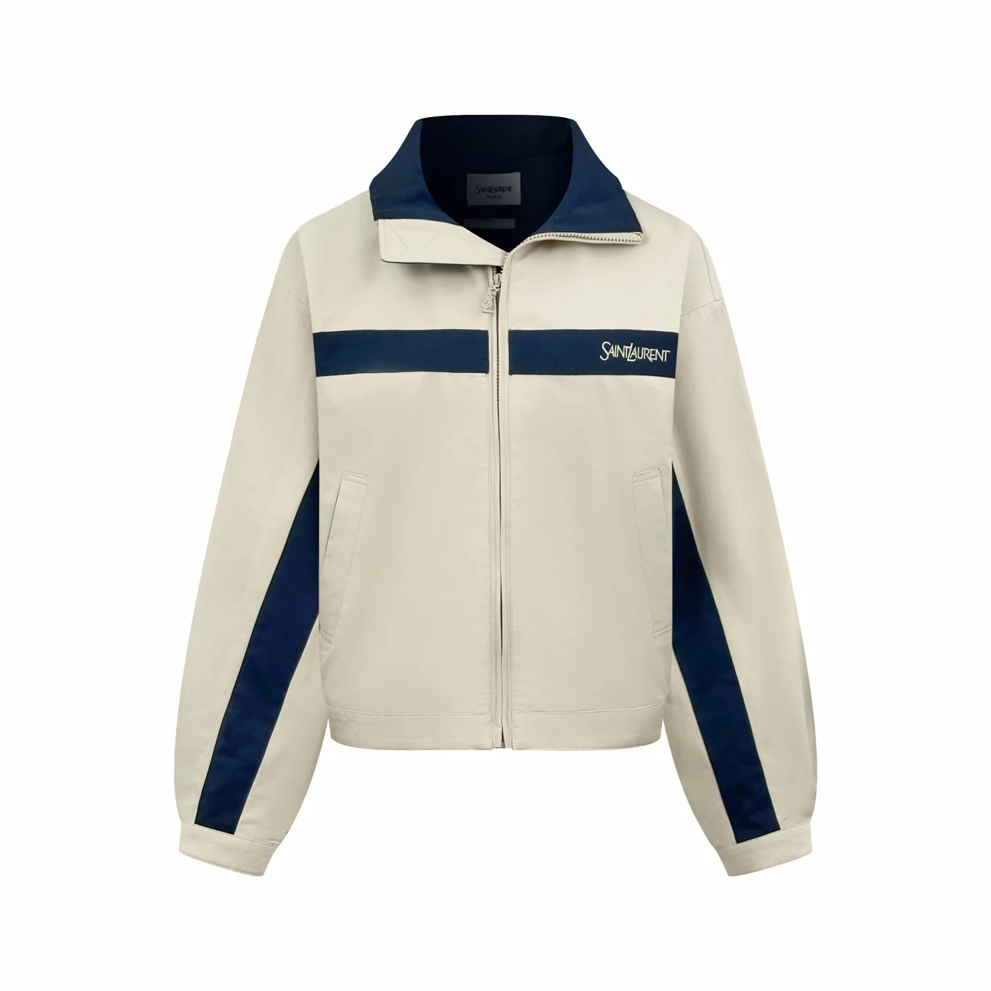 Logo-Embroidered Color-Block Poplin Jacket D31522706