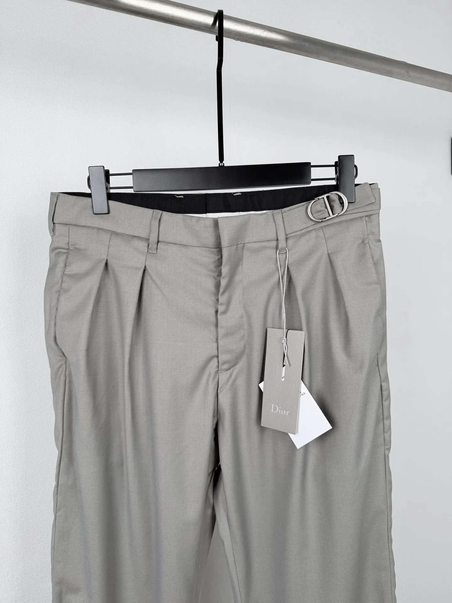 Pleated Wool-Blend Twill Trousers D31521394 — view 2