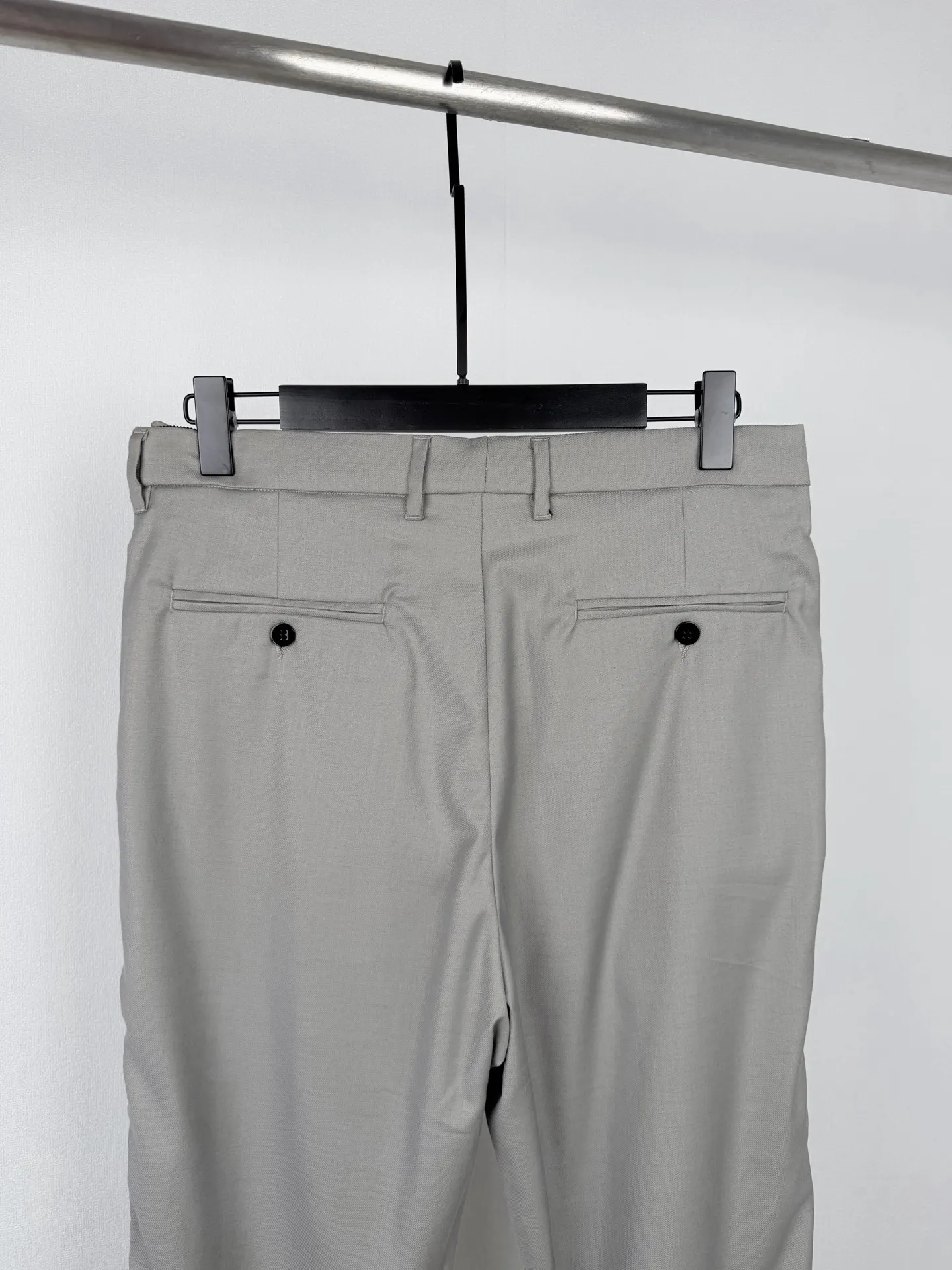 Pleated Wool-Blend Twill Trousers D31521394 — view 4