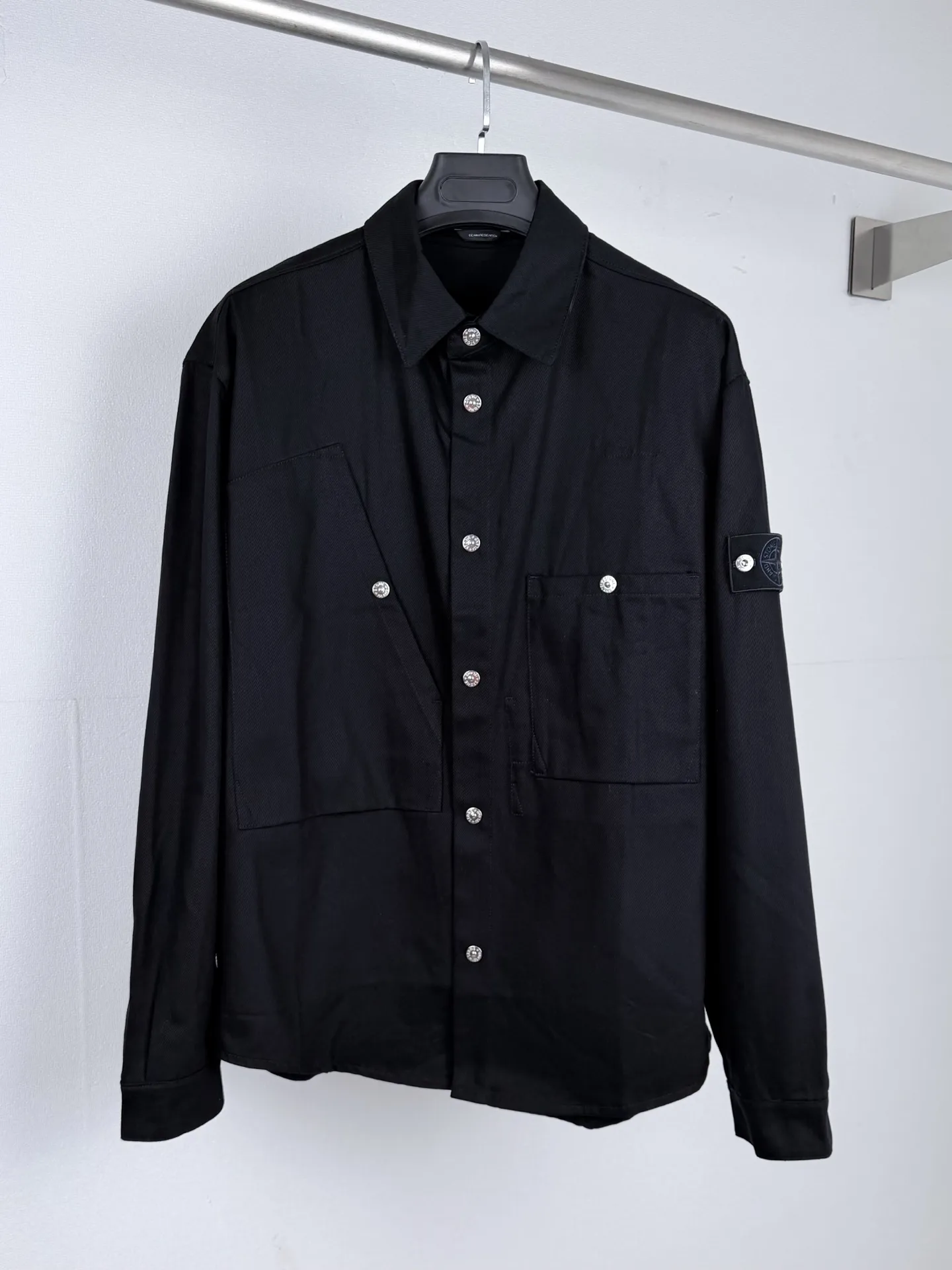 Garment-Dyed Cotton Twill Overshirt D31521294