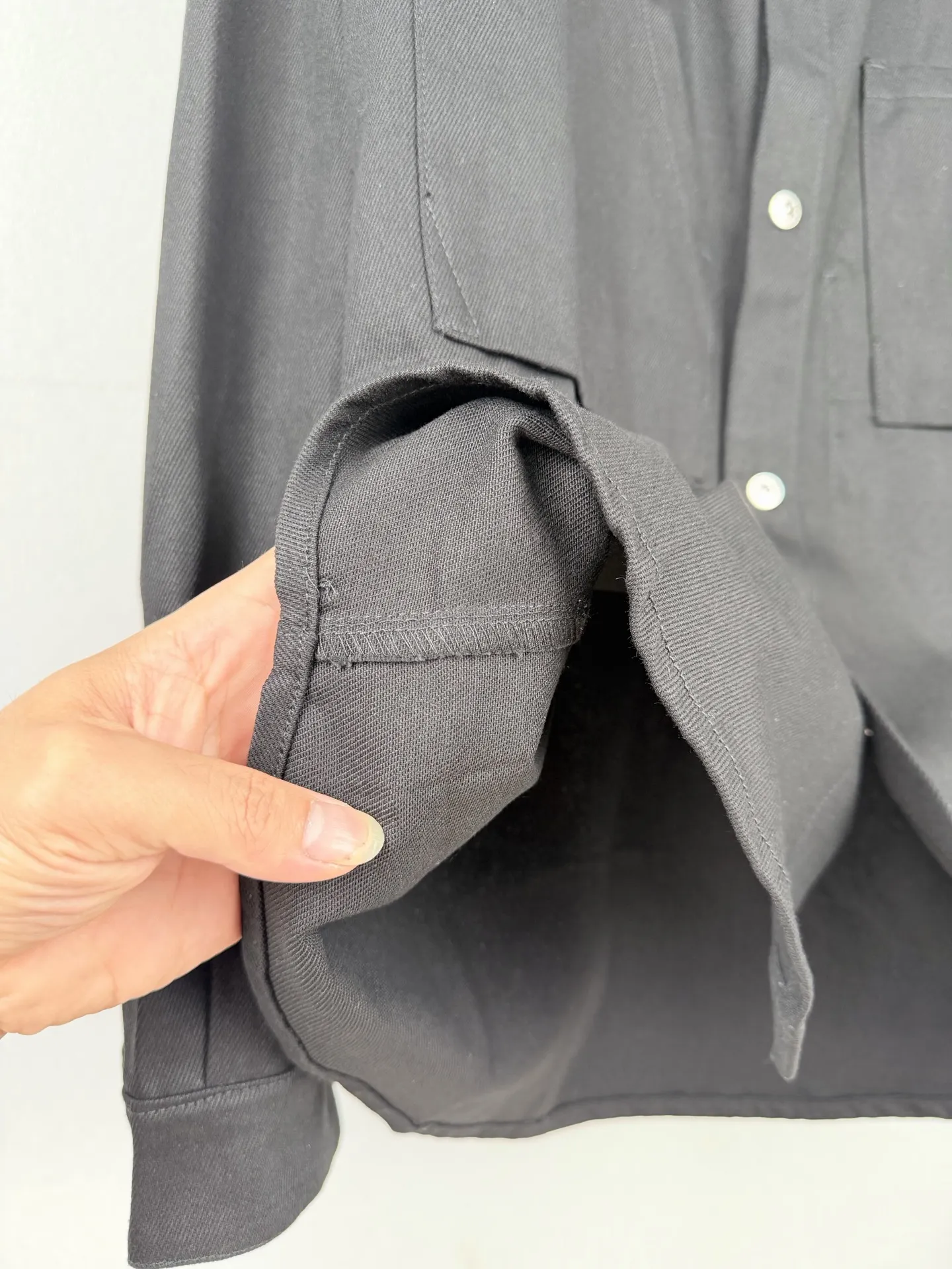 Garment-Dyed Cotton Twill Overshirt D31521294 — view 10