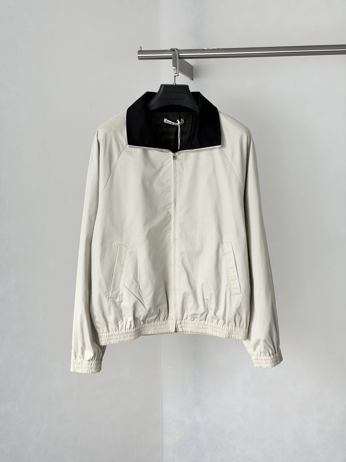 Logo-Embroidered Poplin Harrington Jacket D31824751