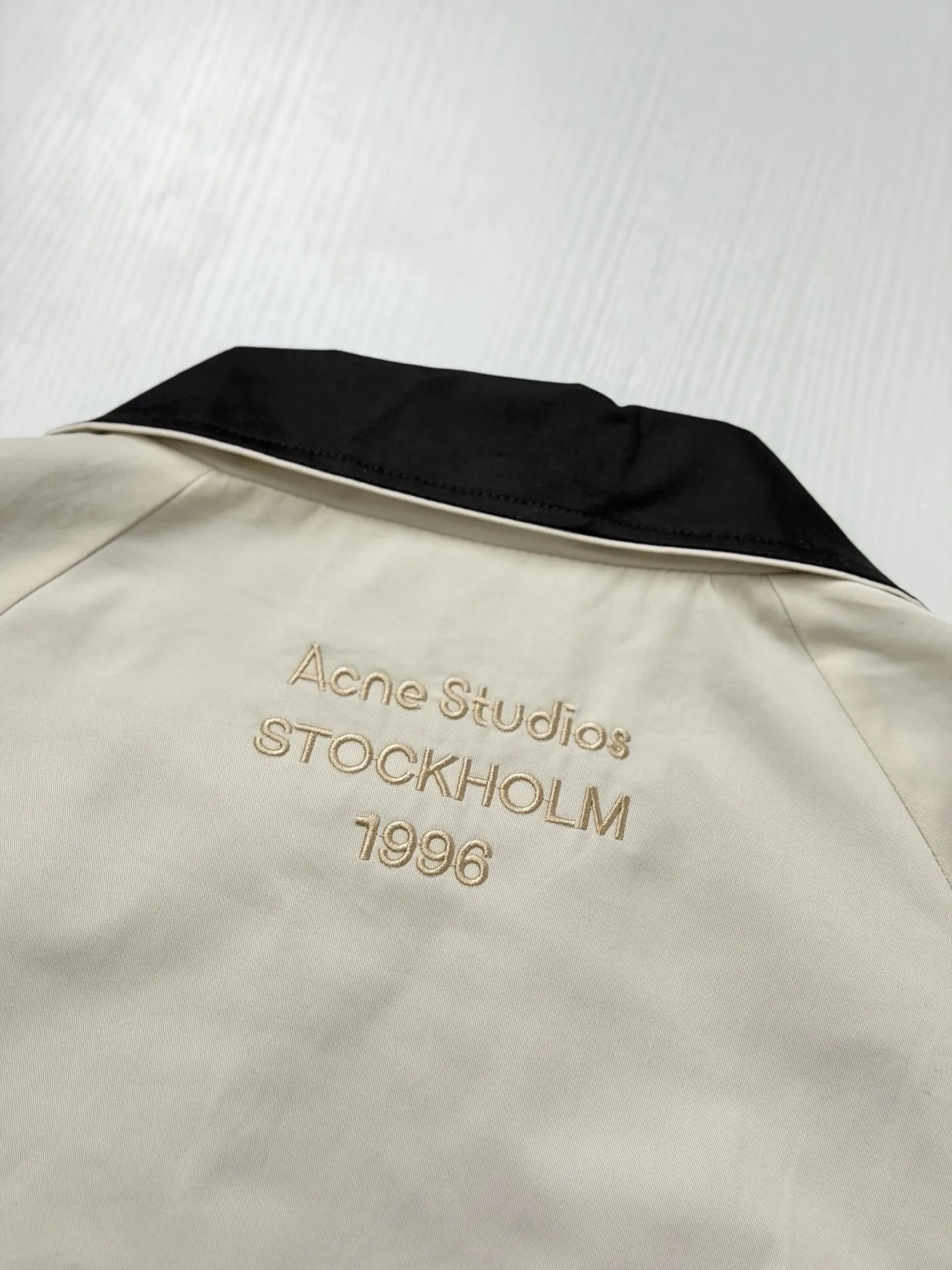 Logo-Embroidered Poplin Harrington Jacket D31824751 — view 7