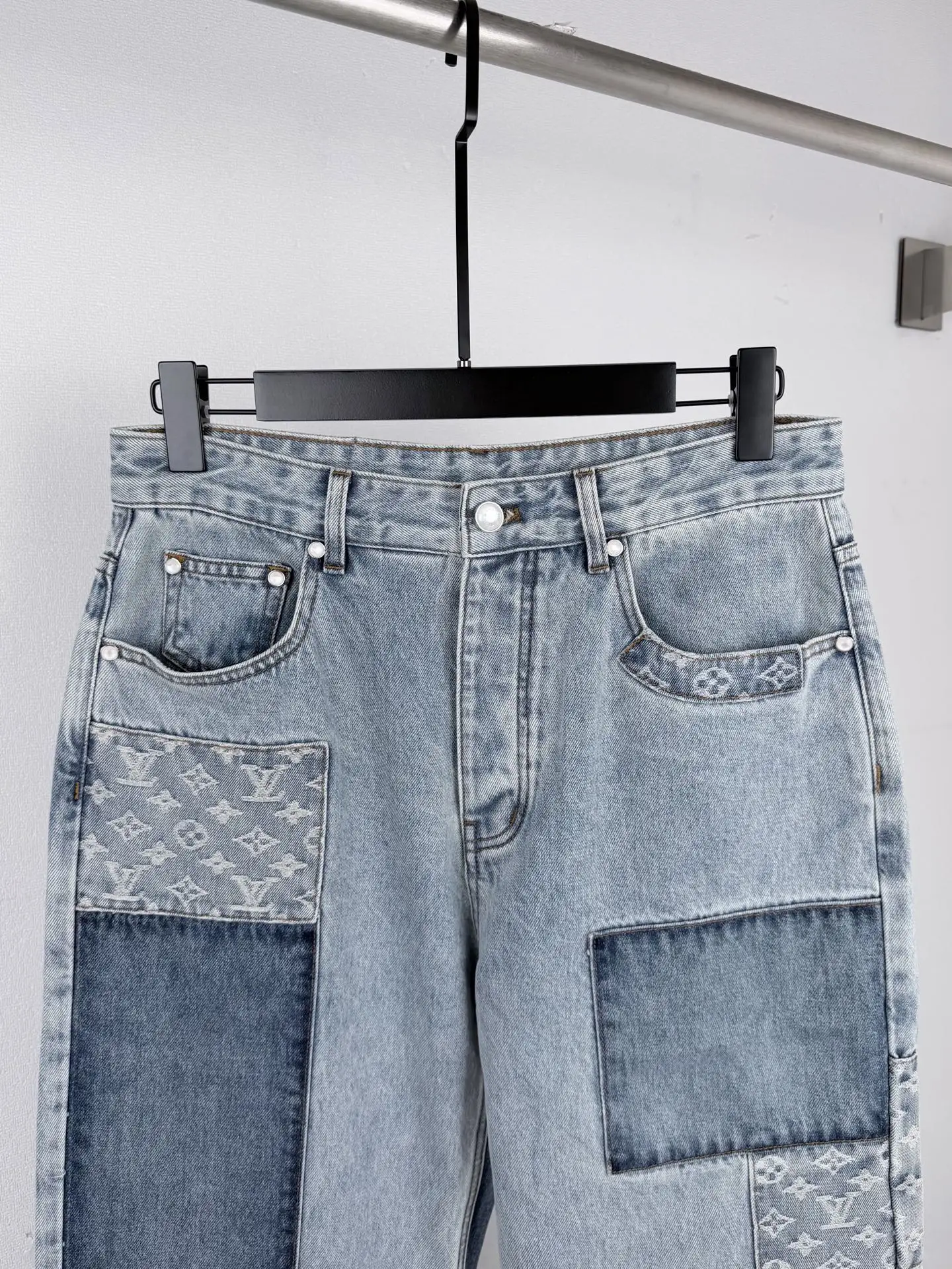 Monogram Patchwork Relaxed-Fit Jeans D32021296 — view 2