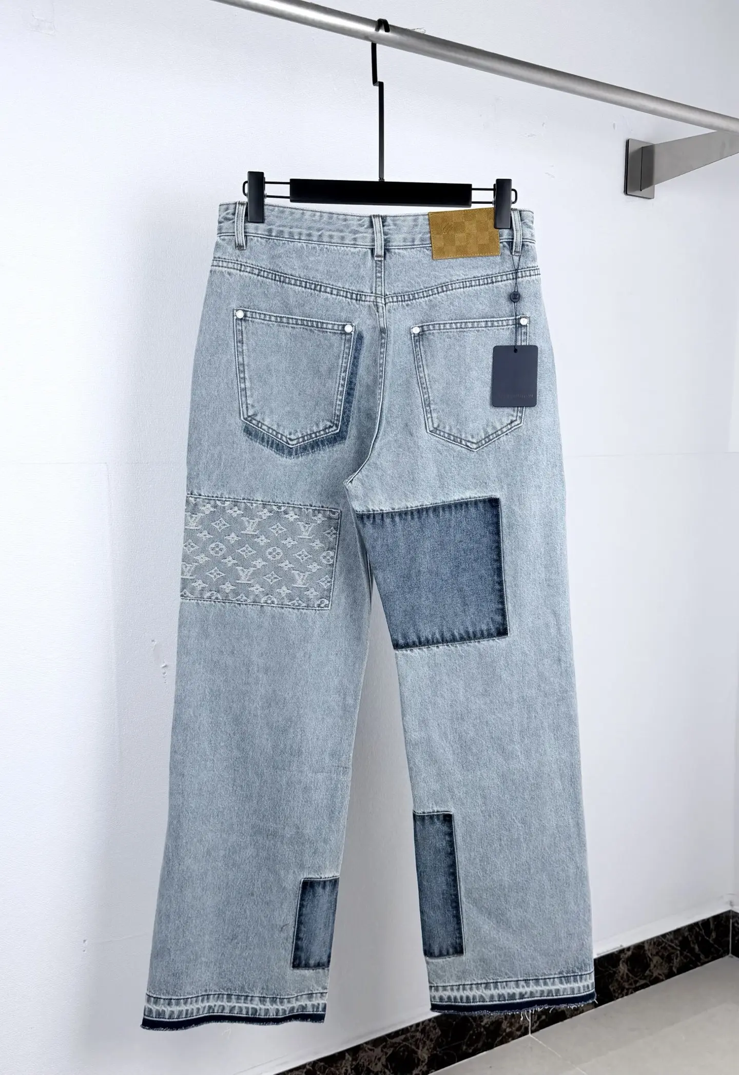 Monogram Patchwork Relaxed-Fit Jeans D32021296 — view 3