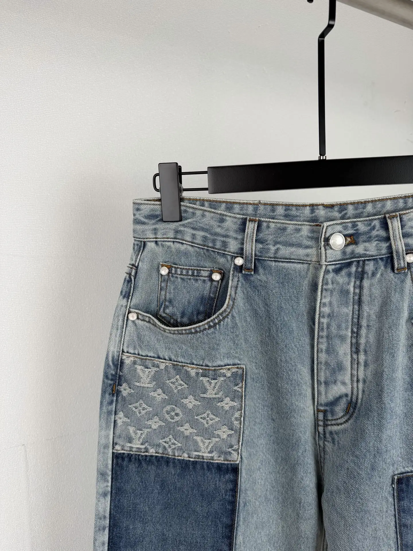 Monogram Patchwork Relaxed-Fit Jeans D32021296 — view 6