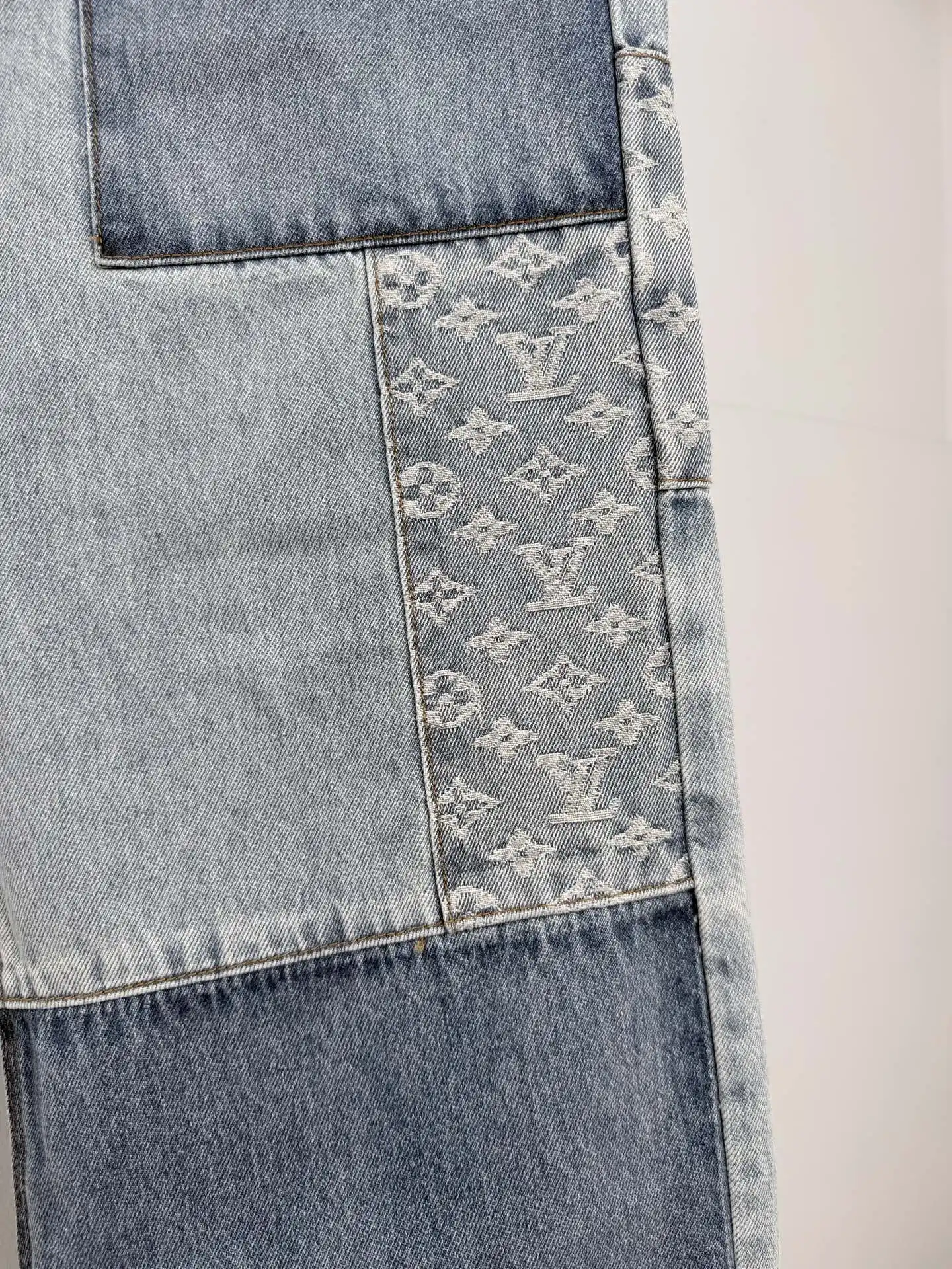 Monogram Patchwork Relaxed-Fit Jeans D32021296 — view 8