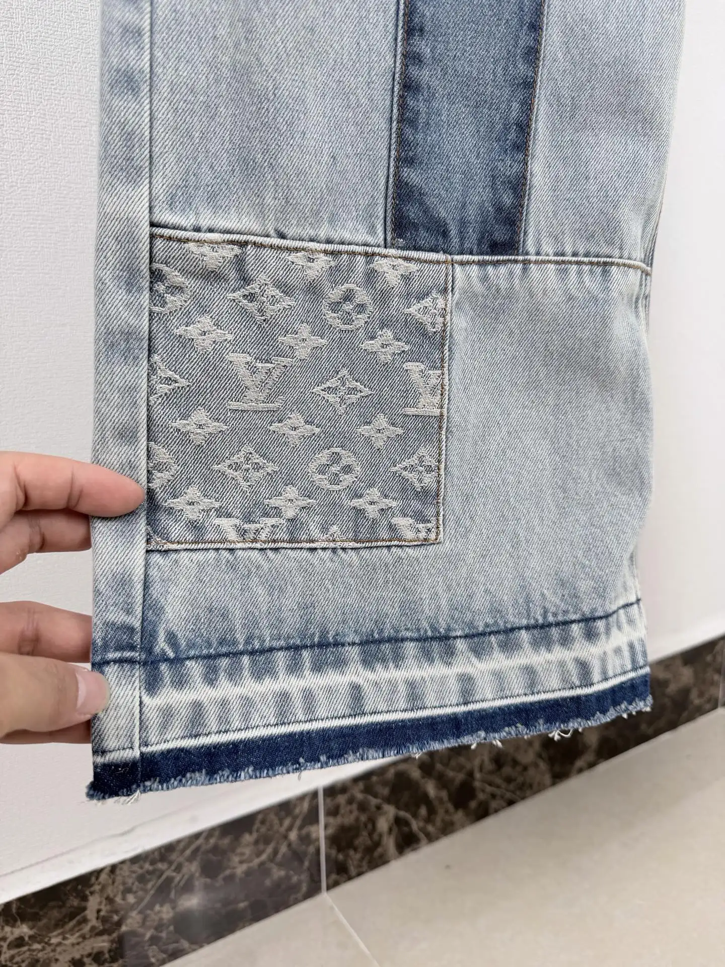 Monogram Patchwork Relaxed-Fit Jeans D32021296 — view 9