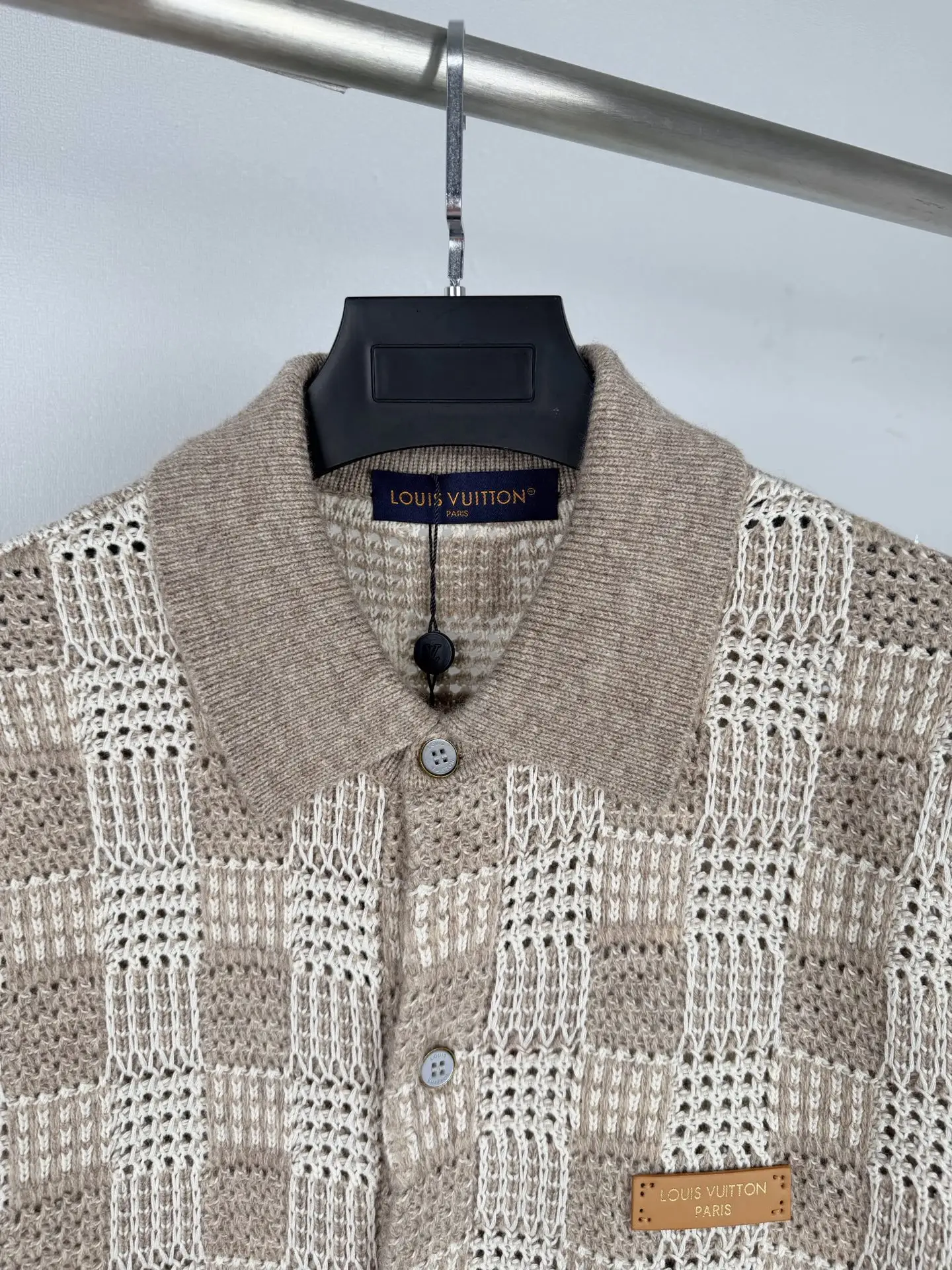 Damier Tweed Jacquard Knit Cardigan D32021316 — view 5