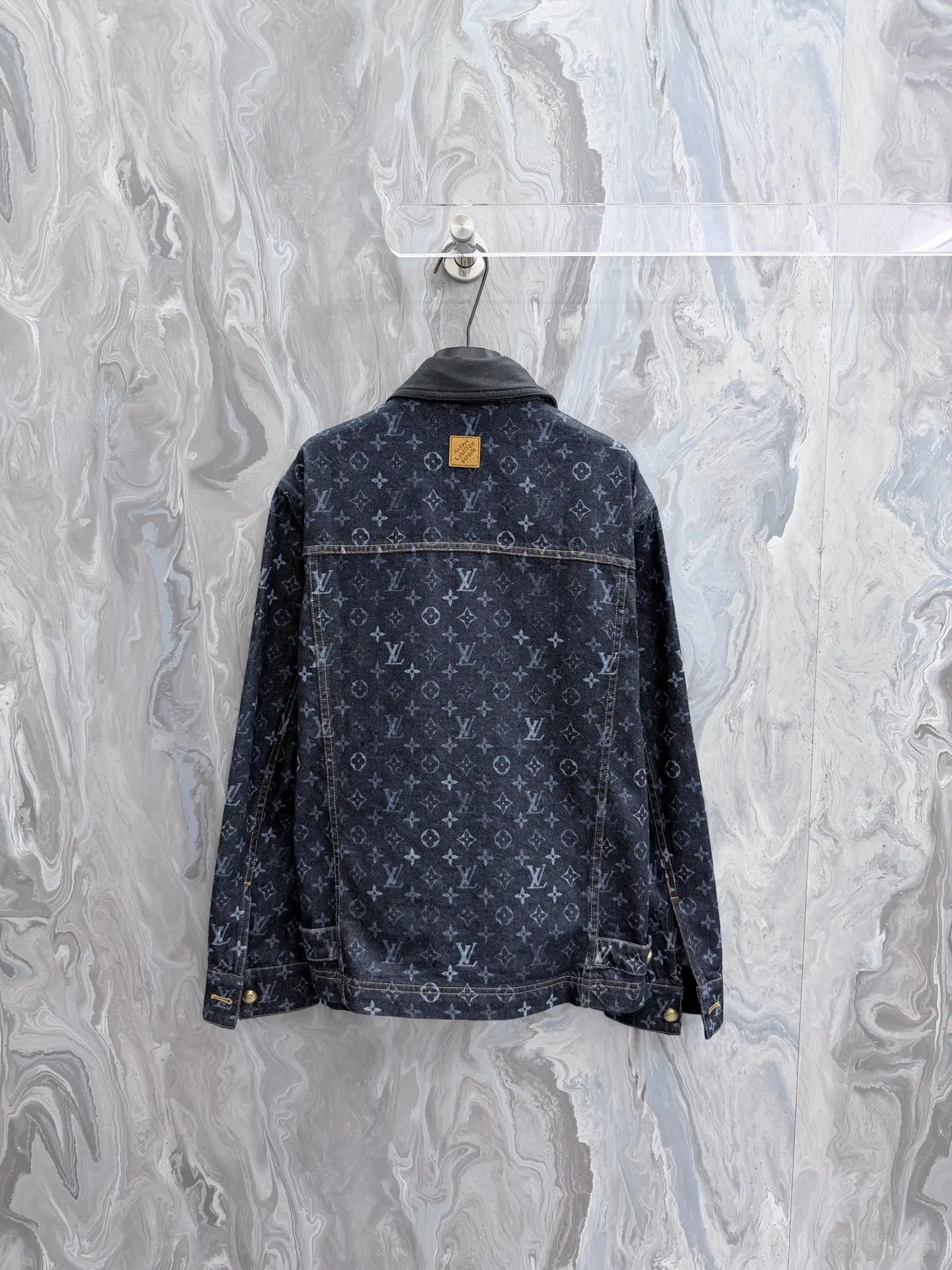 Monogram Zip-Up Denim Jacket D32023328 — view 2