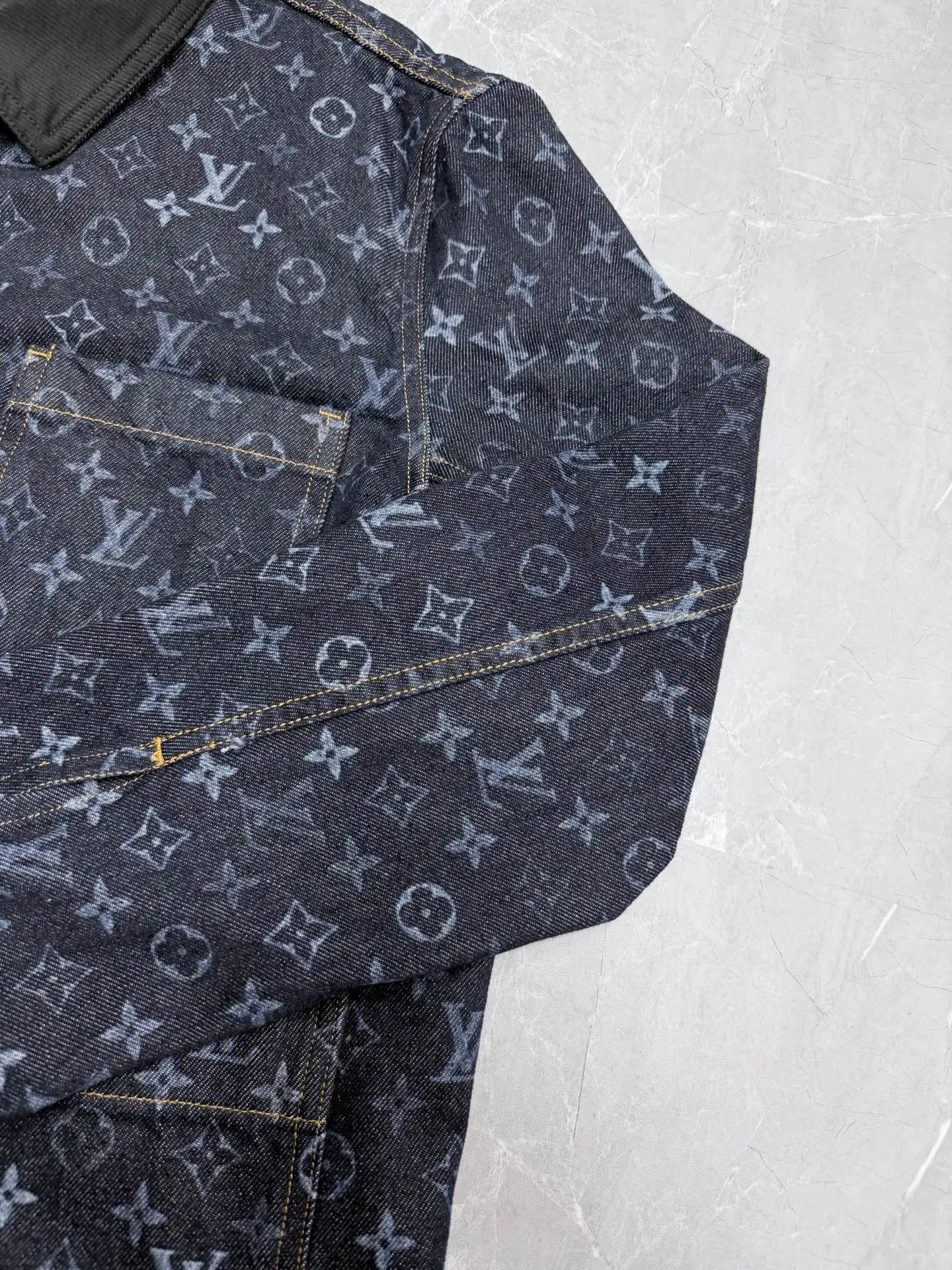 Monogram Zip-Up Denim Jacket D32023328 — view 5
