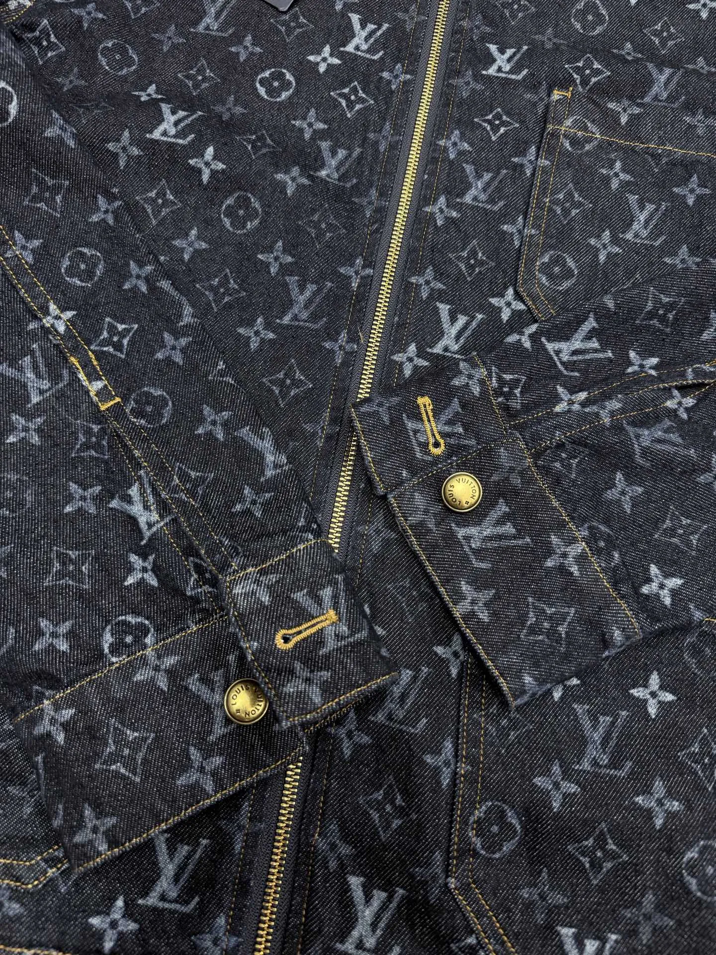 Monogram Zip-Up Denim Jacket D32023328 — view 6