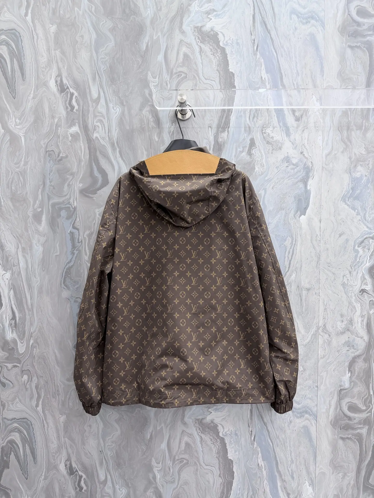 Monogram Print Hooded Windbreaker Jacket D32023327 — view 2