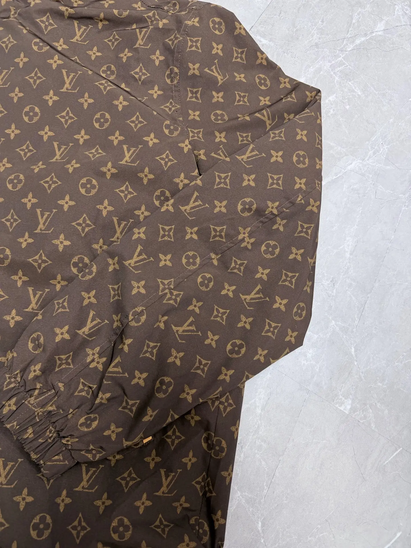 Monogram Print Hooded Windbreaker Jacket D32023327 — view 8