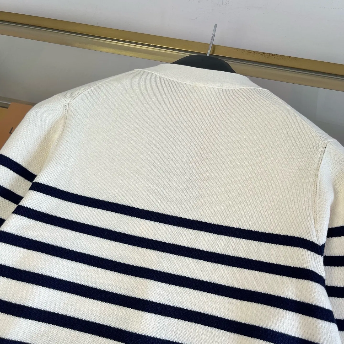 Dioriviera Marinière Striped Knit Cardigan D32024044 — view 5