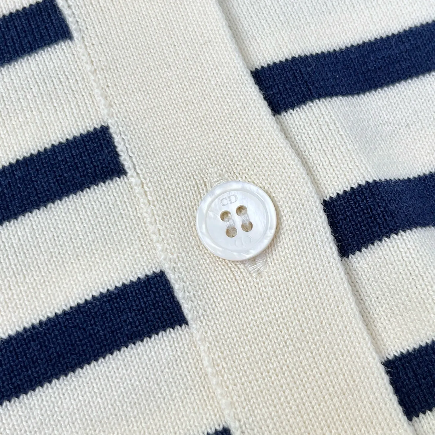 Dioriviera Marinière Striped Knit Cardigan D32024044 — view 7