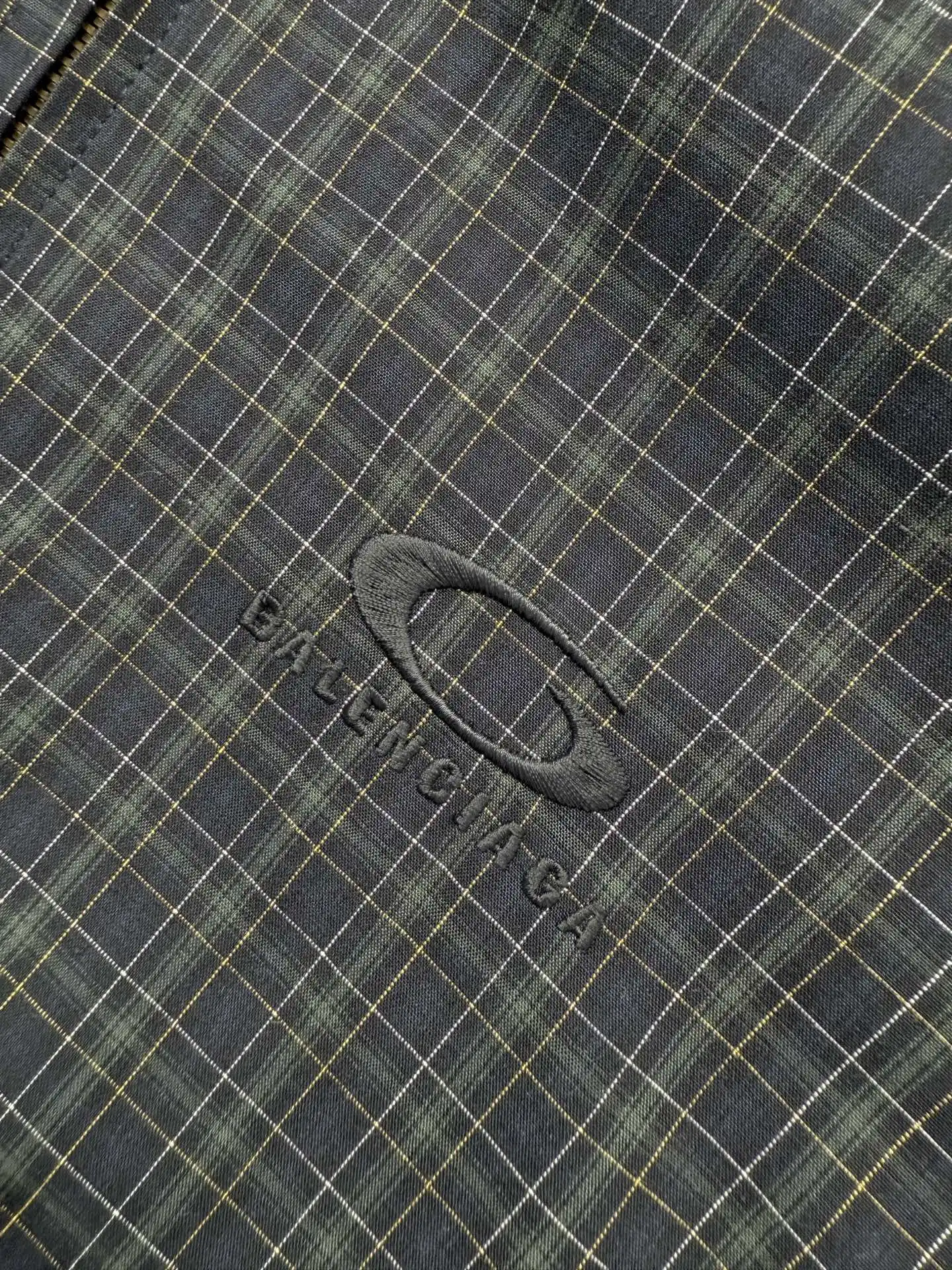 Checked Funnel-Neck Zip-Up Jacket D32523904 — view 6