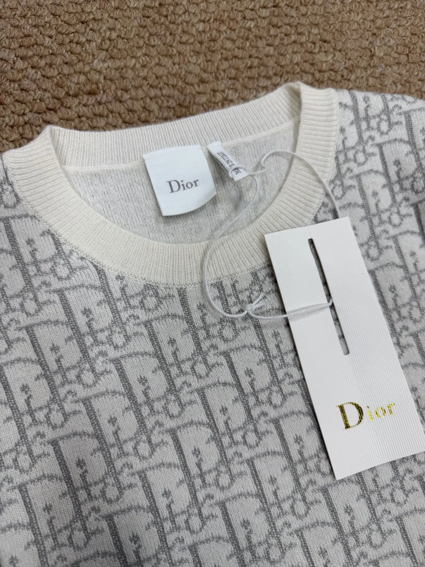 Oblique Monogram Wool Knit Sweater D32523182 — view 7