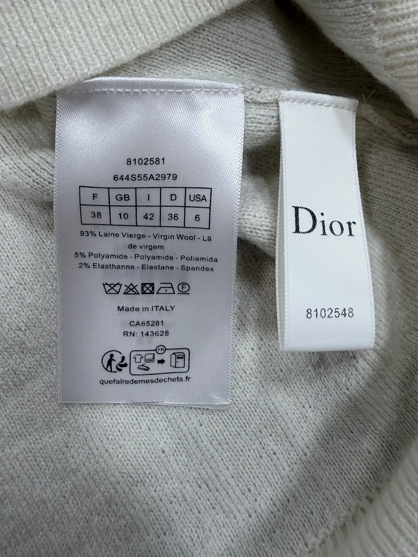 Oblique Monogram Wool Knit Sweater D32523182 — view 9