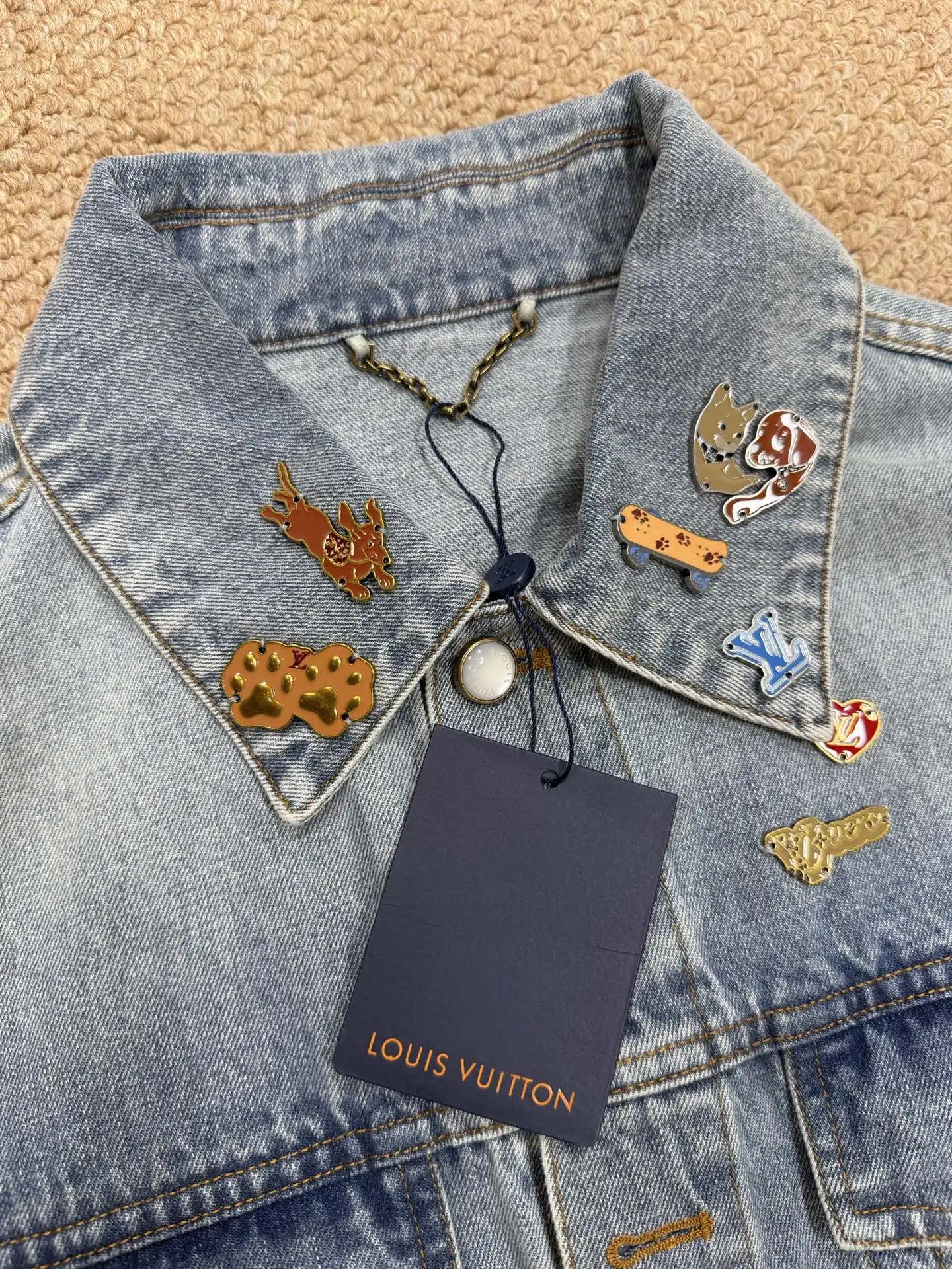 Embellished Denim Trucker Jacket D33023179 — view 8