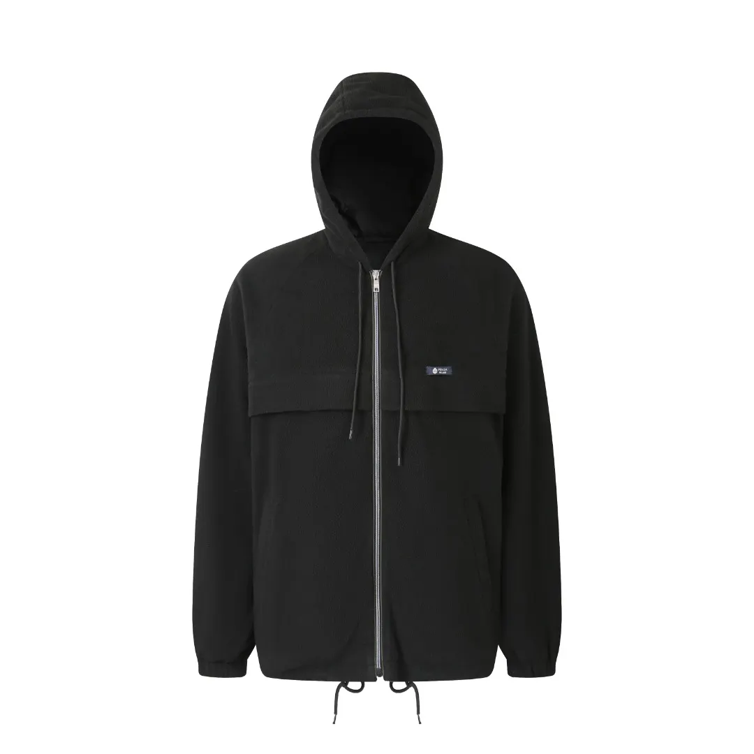 Logo-Patch Polar Fleece Hooded Jacket D33021212