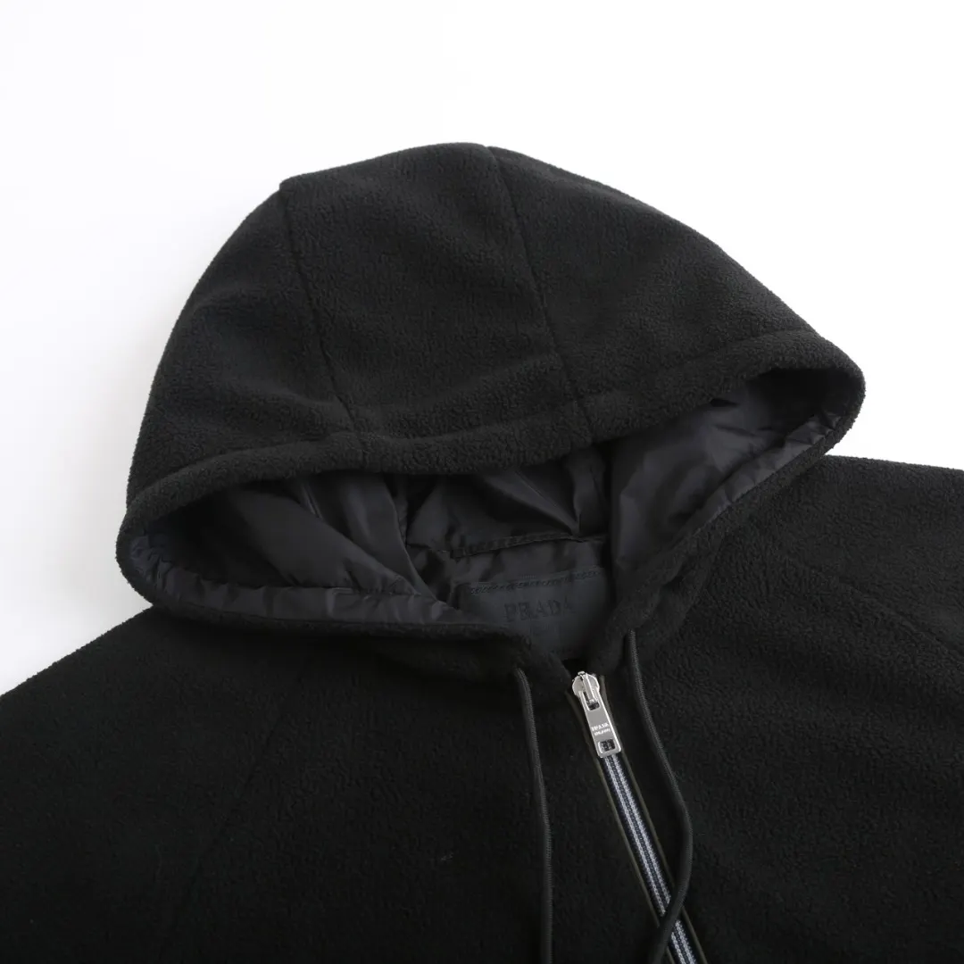 Logo-Patch Polar Fleece Hooded Jacket D33021212 — view 4