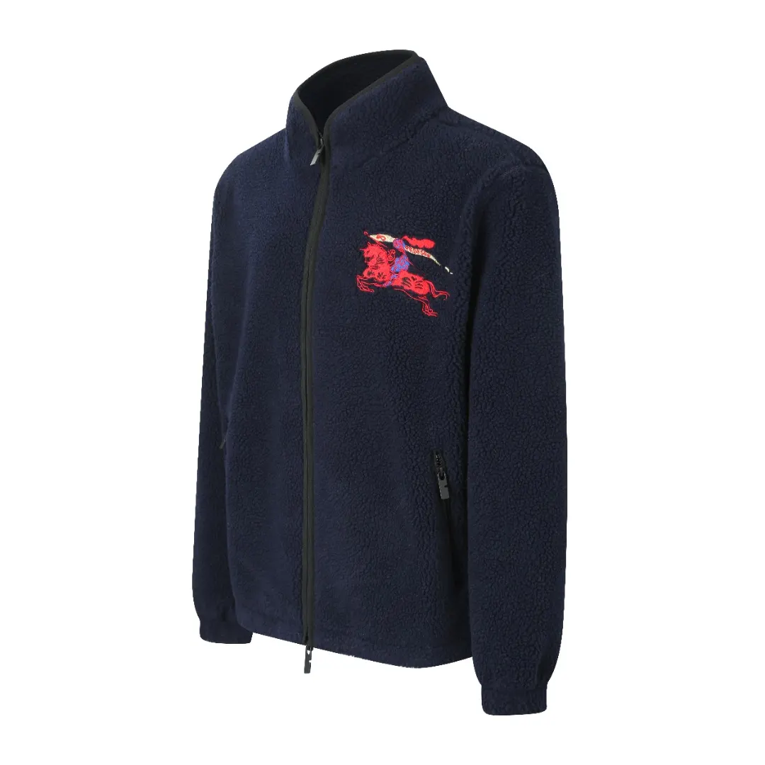 Embroidered Wool-Blend Fleece Jacket D33021213 — view 2
