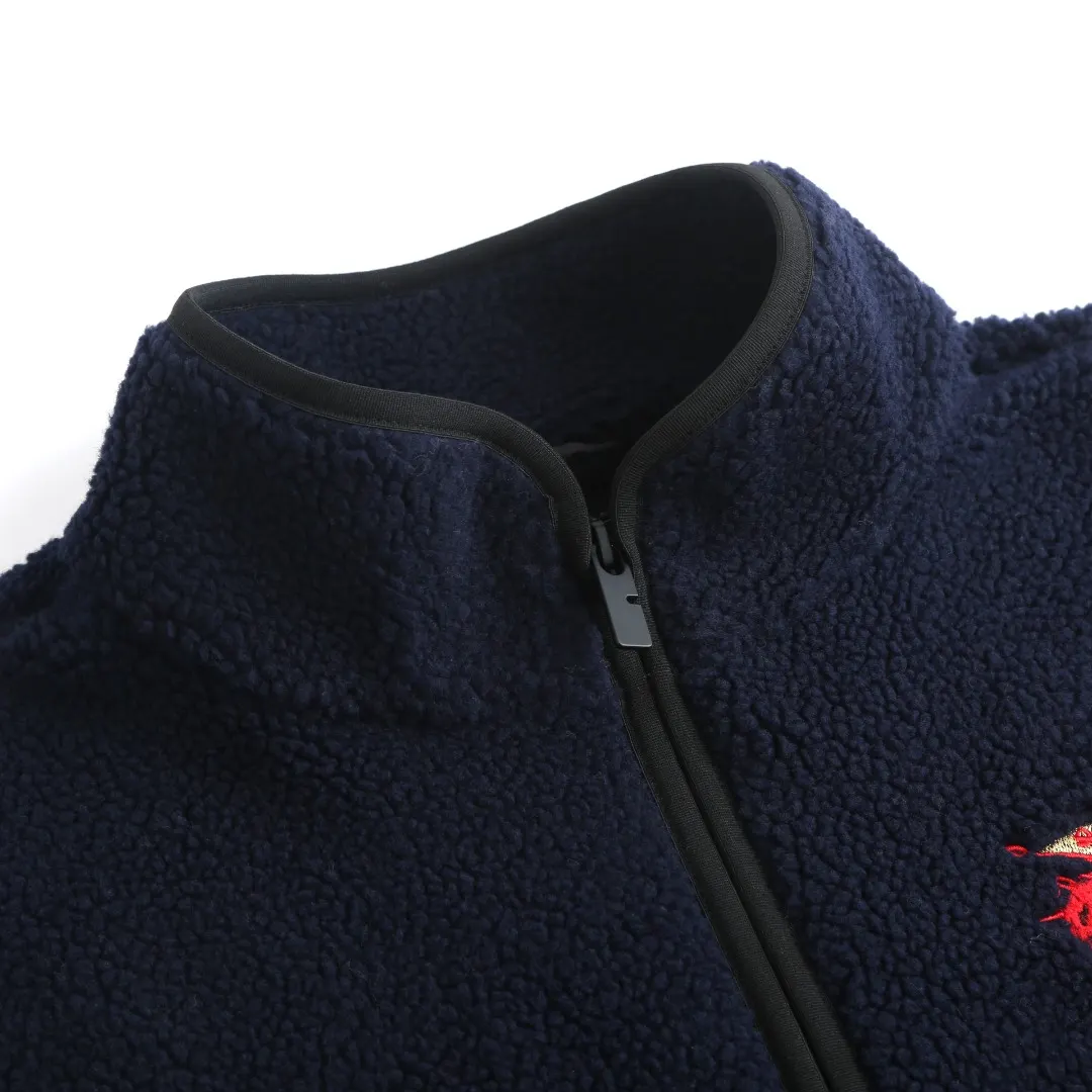 Embroidered Wool-Blend Fleece Jacket D33021213 — view 4