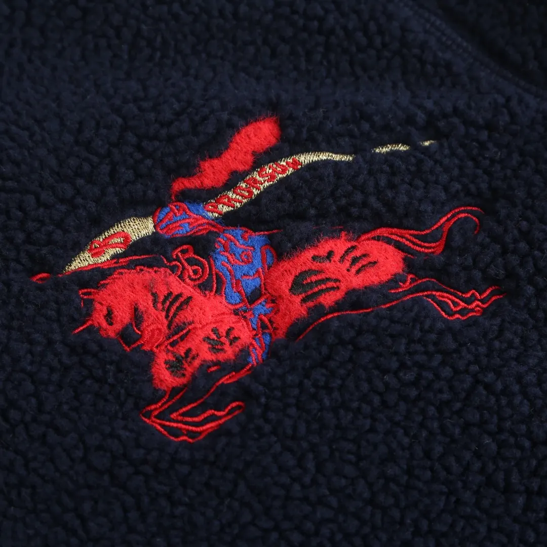 Embroidered Wool-Blend Fleece Jacket D33021213 — view 5