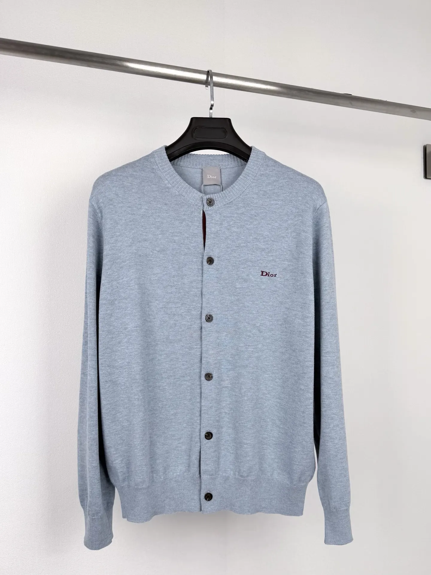 Logo-Embroidered Cashmere and Cotton-Blend Cardigan D33021395