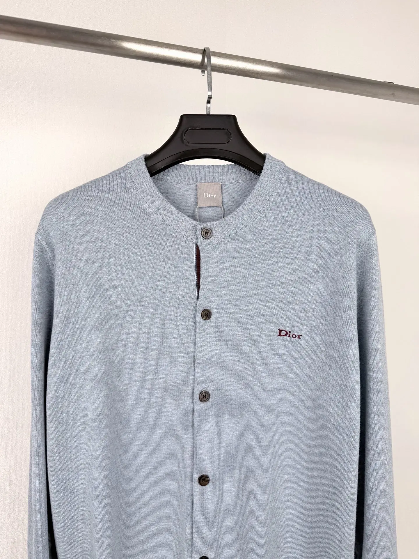Logo-Embroidered Cashmere and Cotton-Blend Cardigan D33021395 — view 2