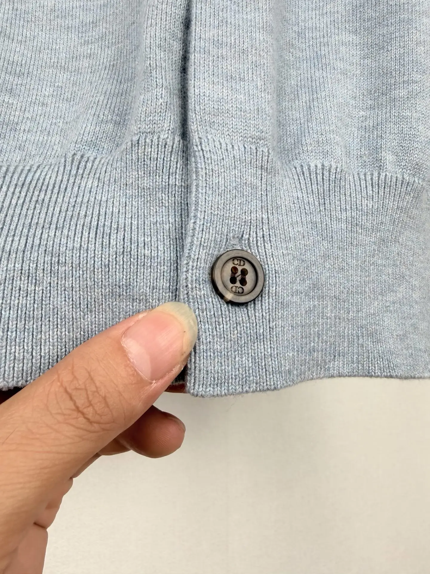Logo-Embroidered Cashmere and Cotton-Blend Cardigan D33021395 — view 8