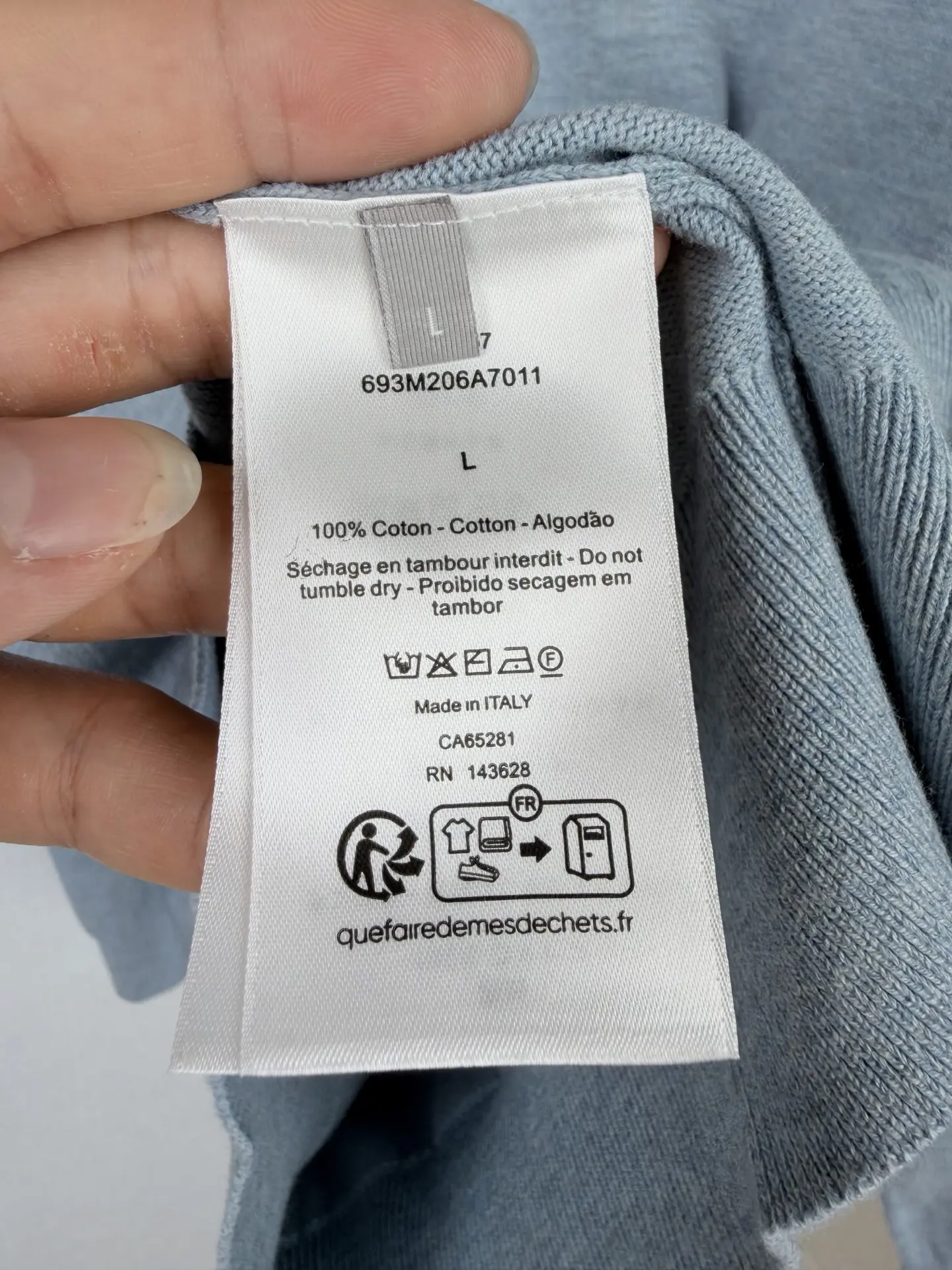 Logo-Embroidered Cashmere and Cotton-Blend Cardigan D33021395 — view 12
